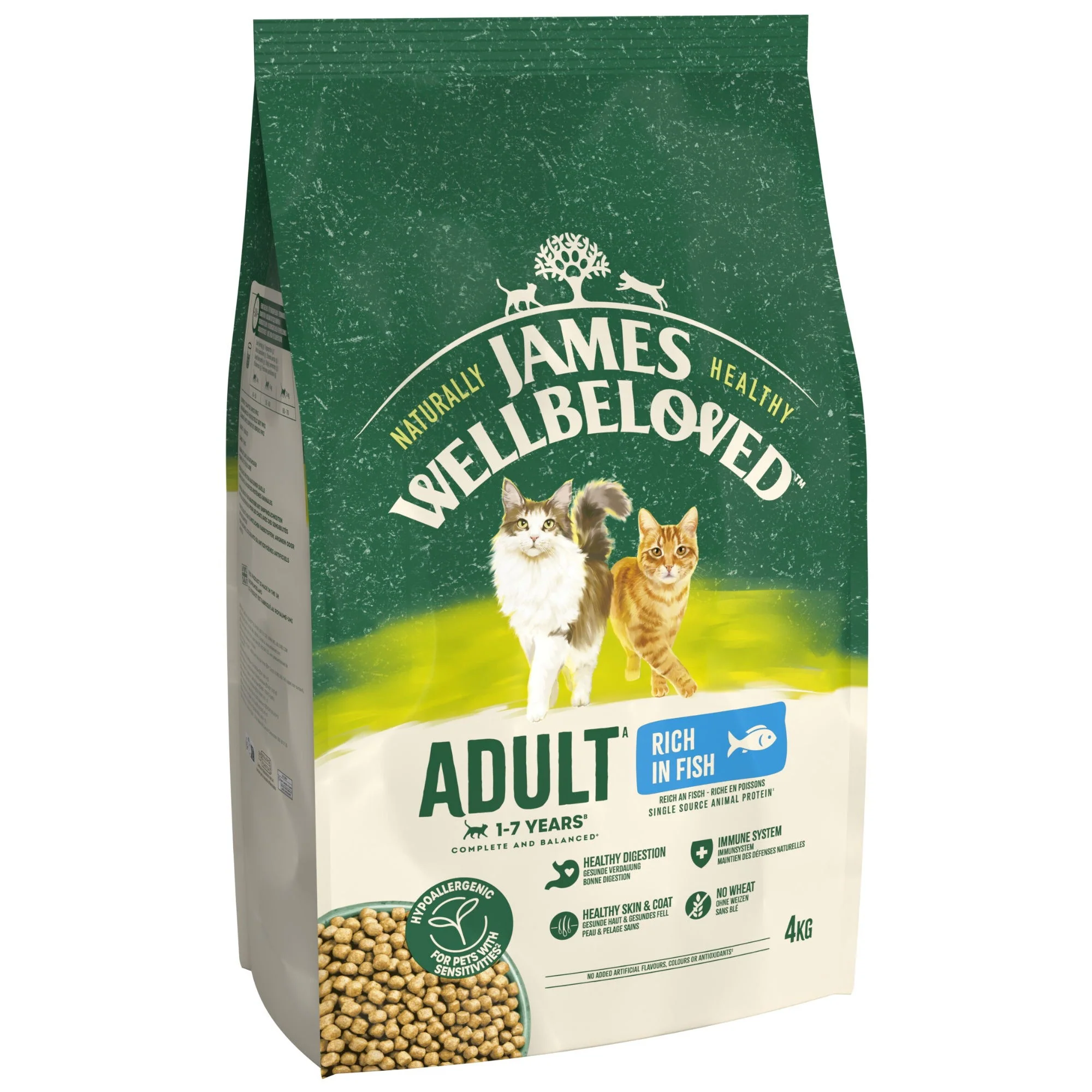 James Wellbeloved Dry Cat Adult Fish 4kg