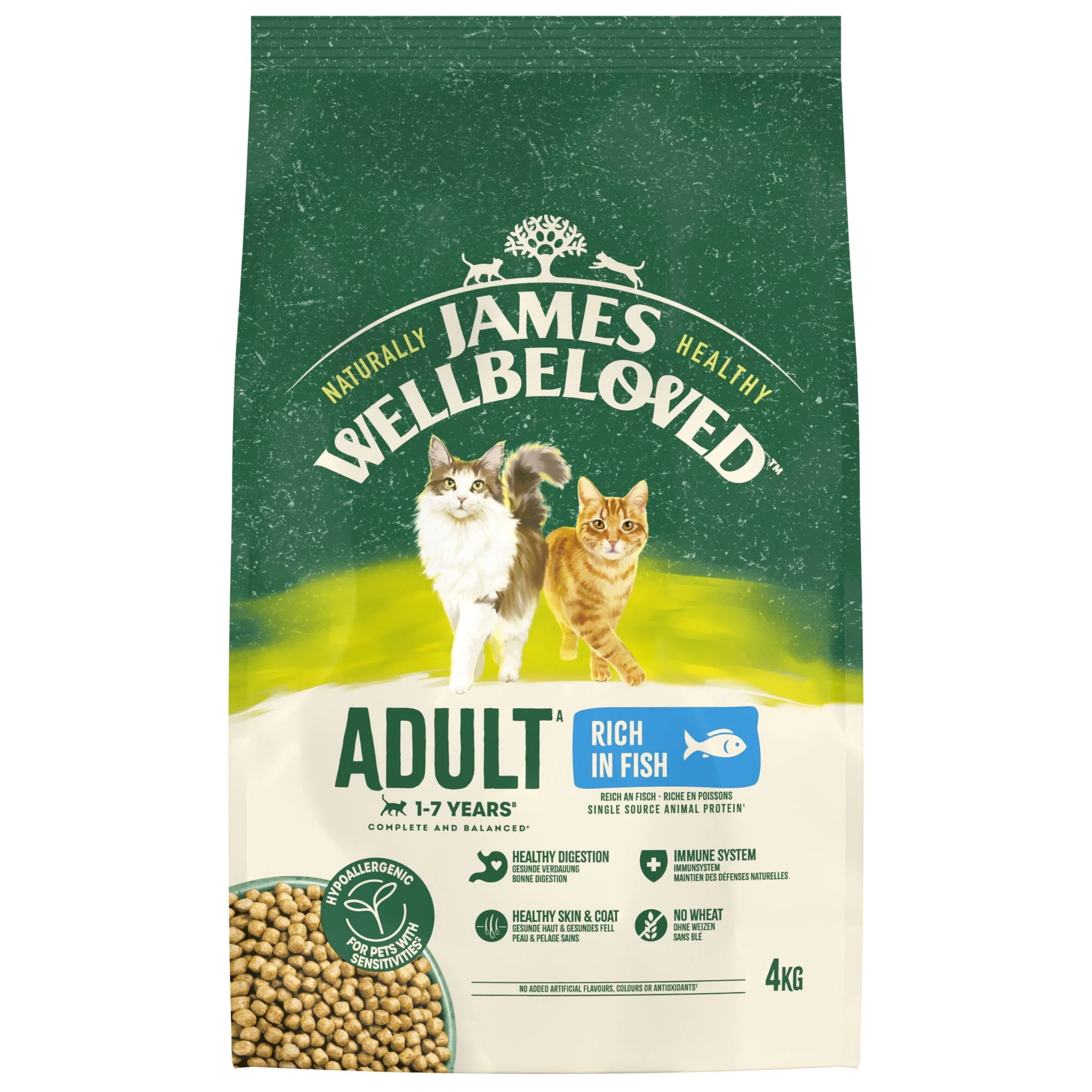 James Wellbeloved Dry Cat Adult Fish 4kg - Image 2