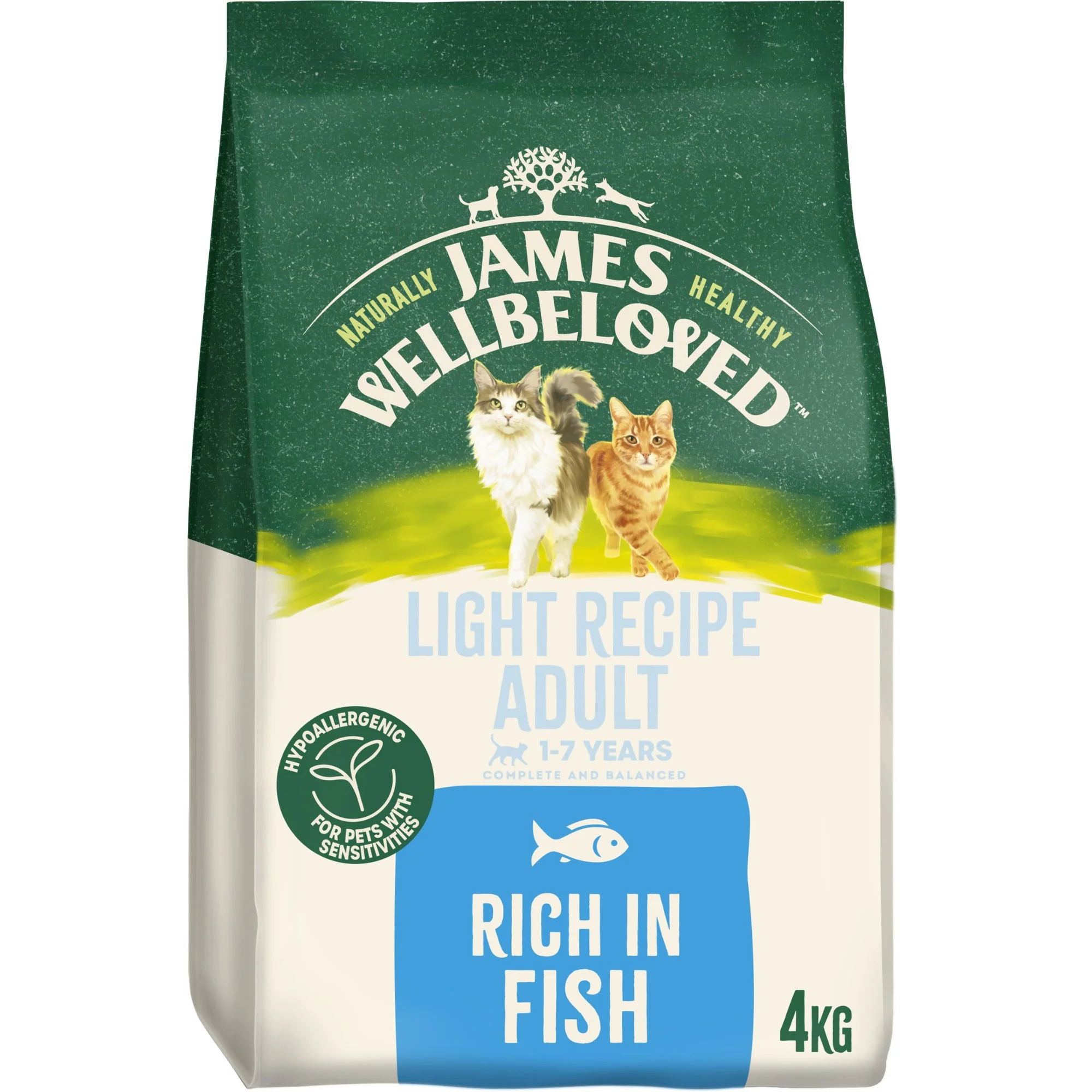 James Wellbeloved Dry Cat Light Adult Fish 4kg - Image 2