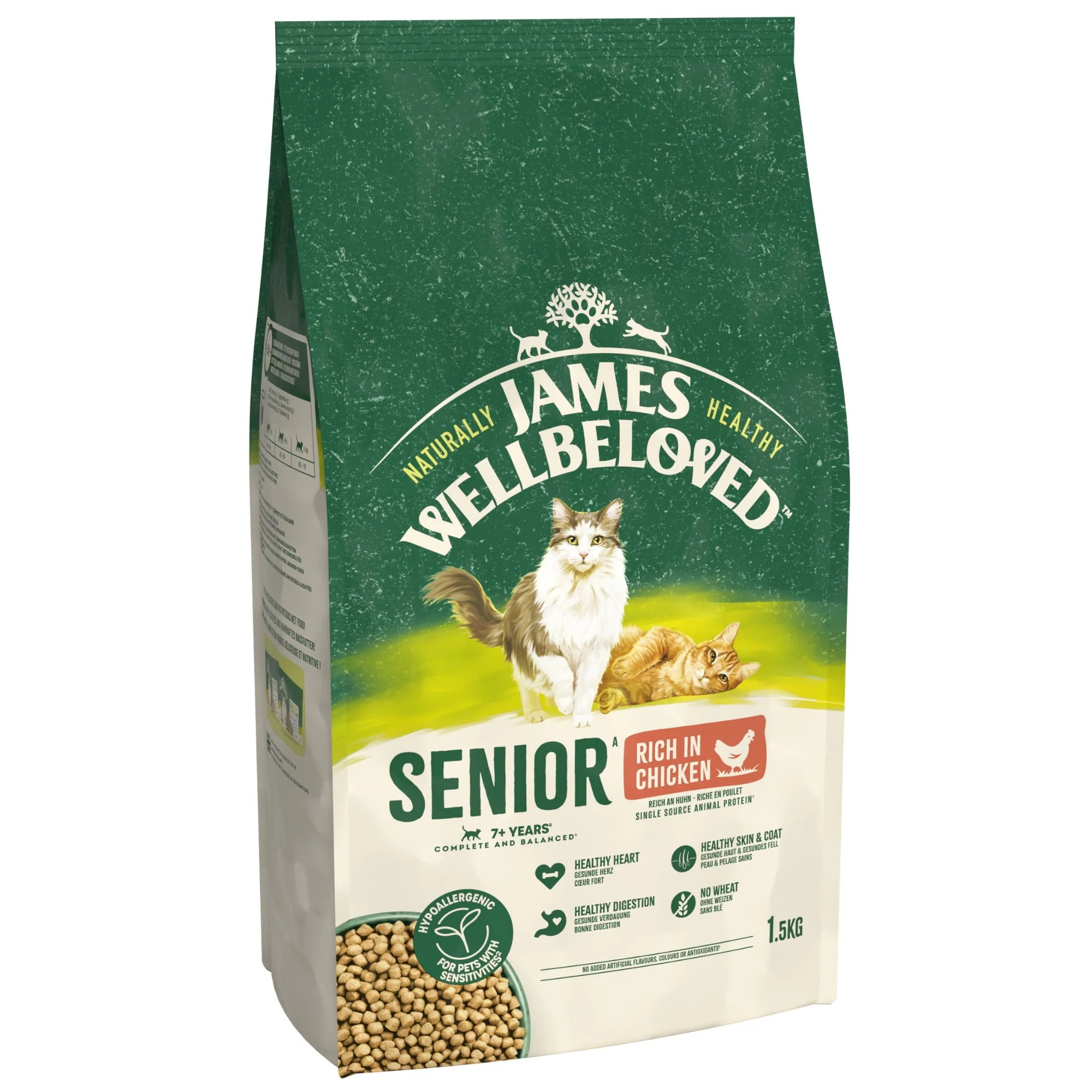 James Wellbeloved Dry Cat Senior Chicken 1.5kg