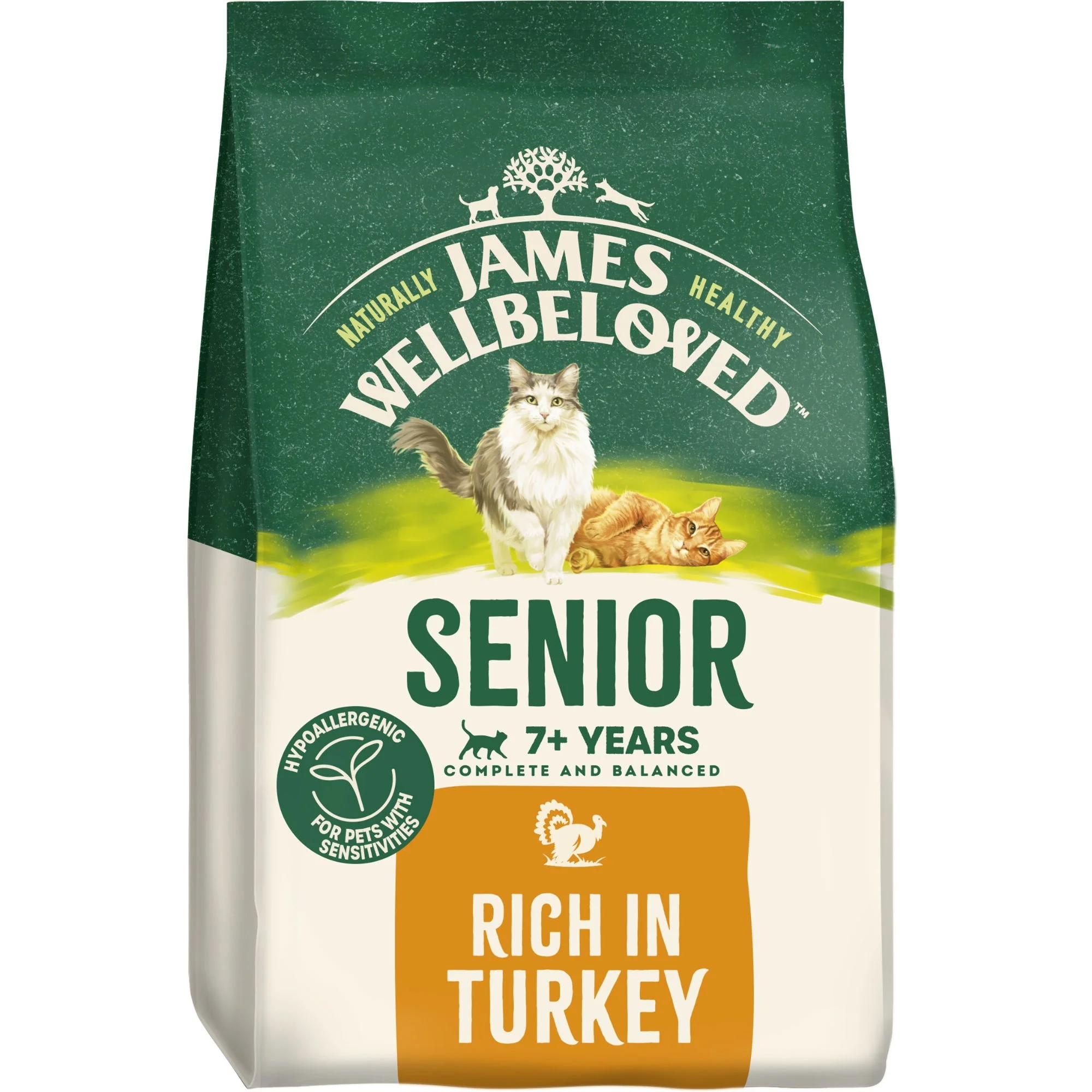 James Wellbeloved Dry Cat Senior Turkey 10kg - Image 2