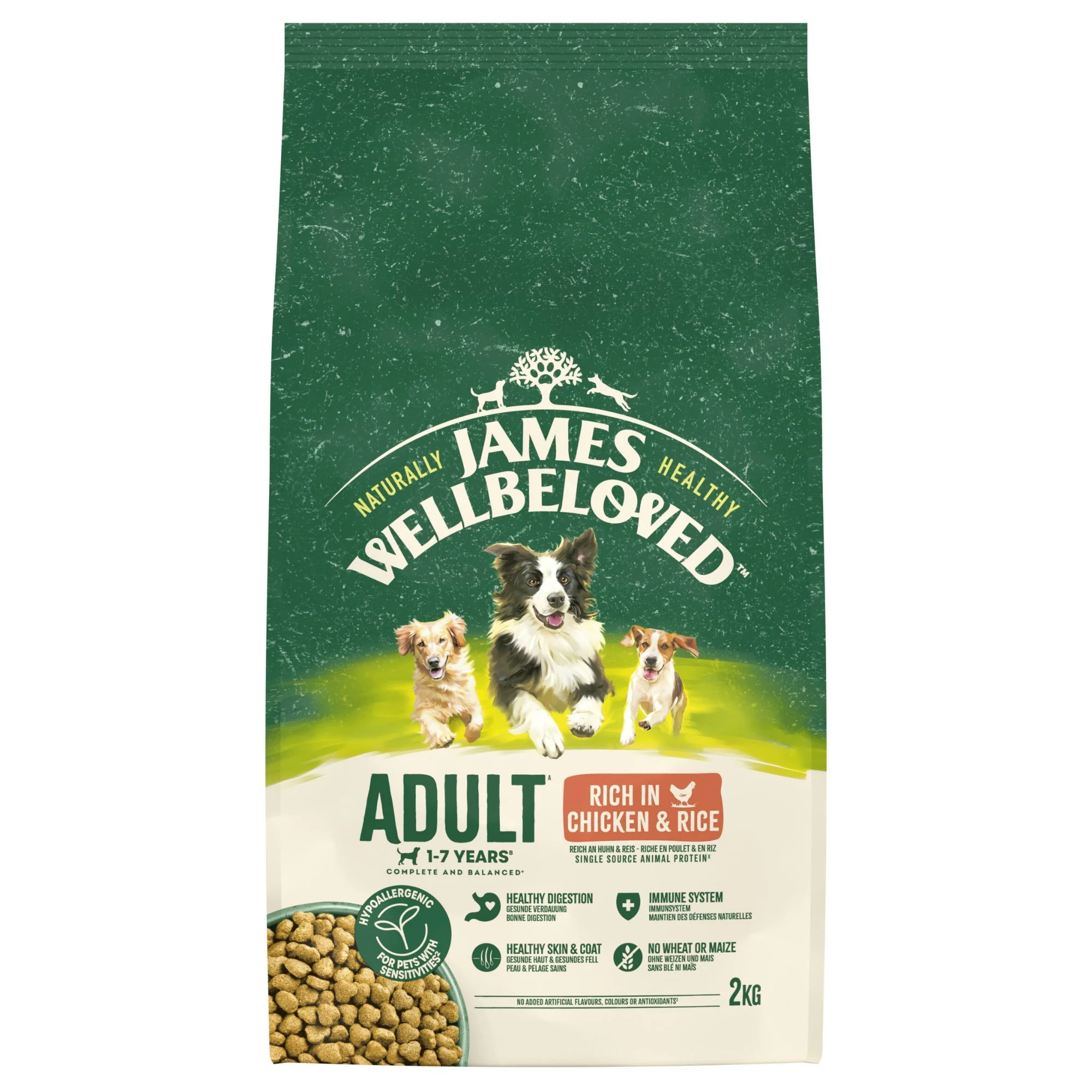 James Wellbeloved Dry Dog Adult Chicken & Rice 2kg - Image 4