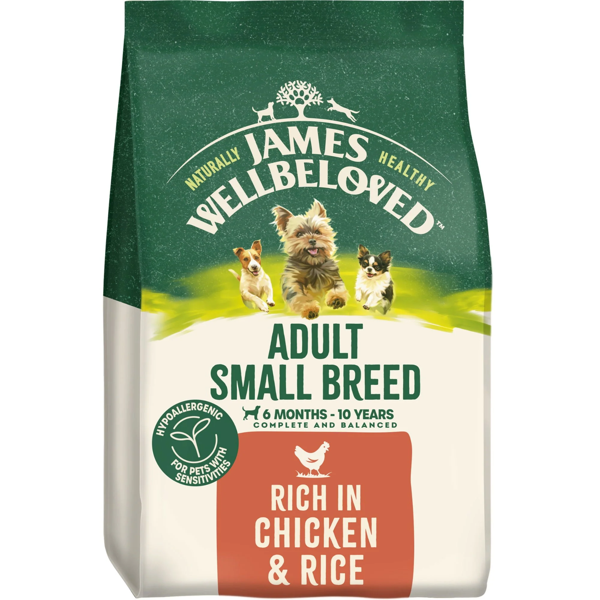 James Wellbeloved Dry Dog Adult SmallBreed Chicken & Rice 7.5kg - Image 4