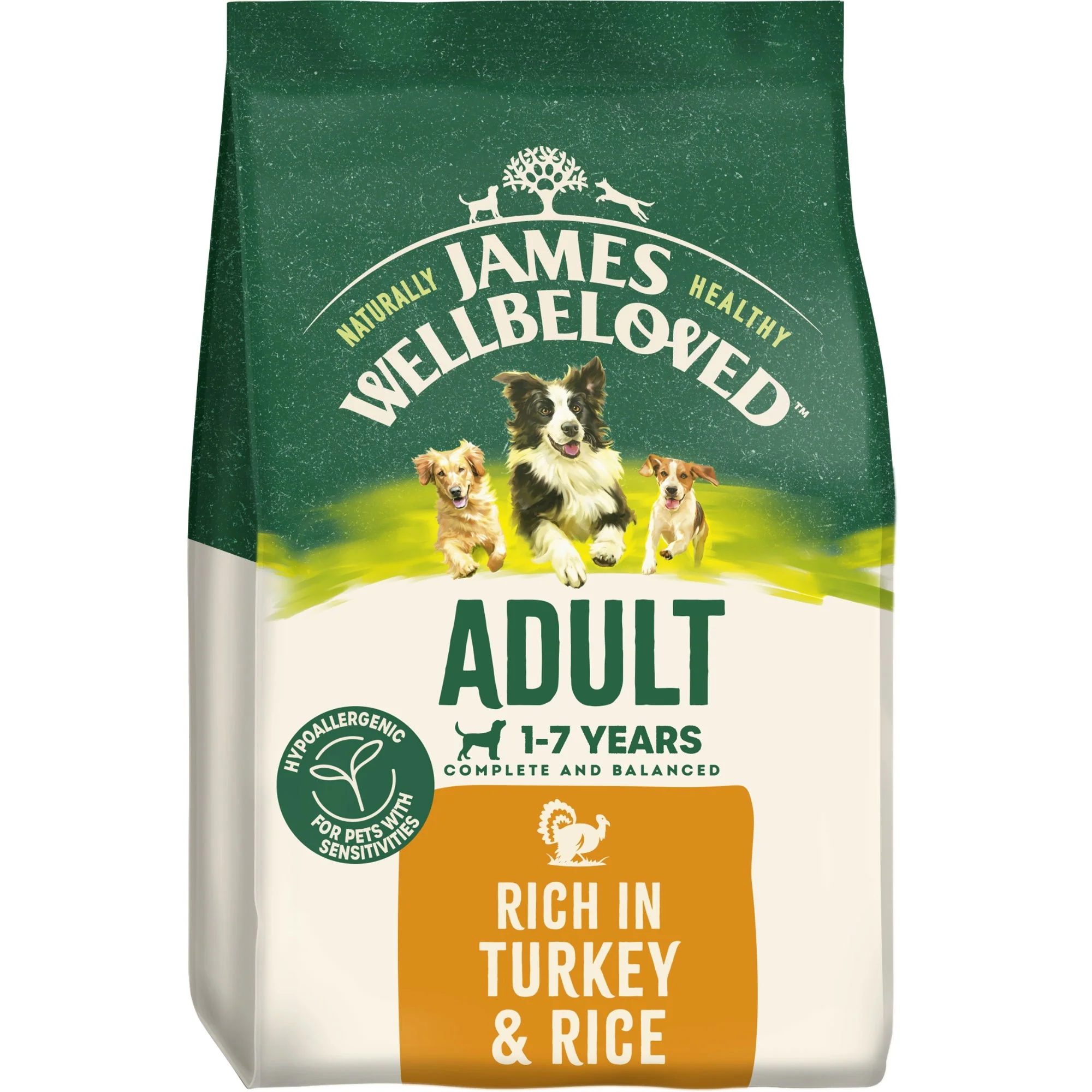 James Wellbeloved Dry Dog Adult Turkey & Rice 15kg - Image 2