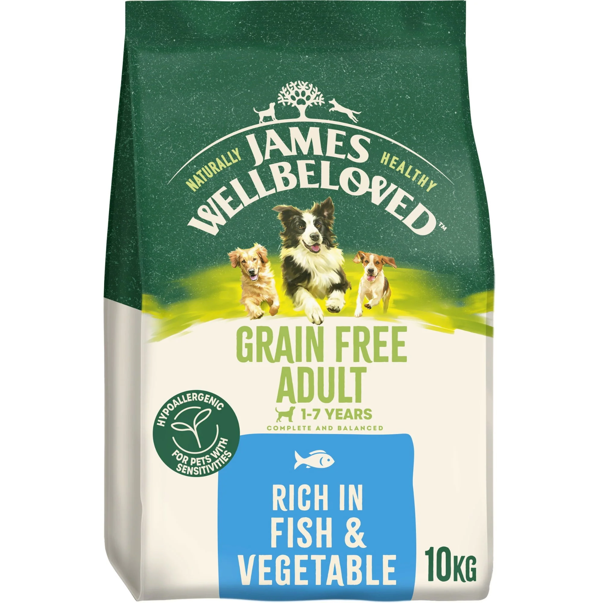 James Wellbeloved Dry Dog Grain Free Adult Fish & Veg 10kg - Image 2