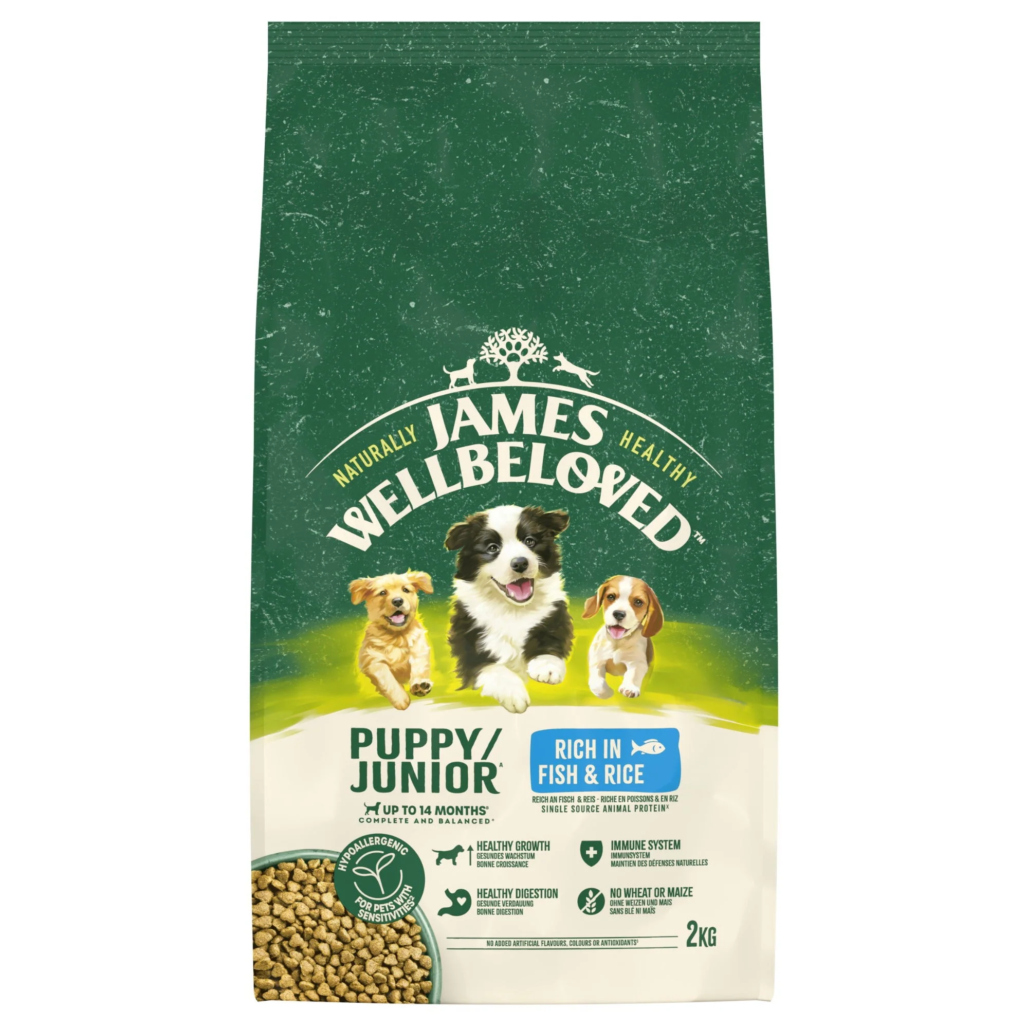 James Wellbeloved Dry Dog Puppy Fish & Rice 2kg - Image 4