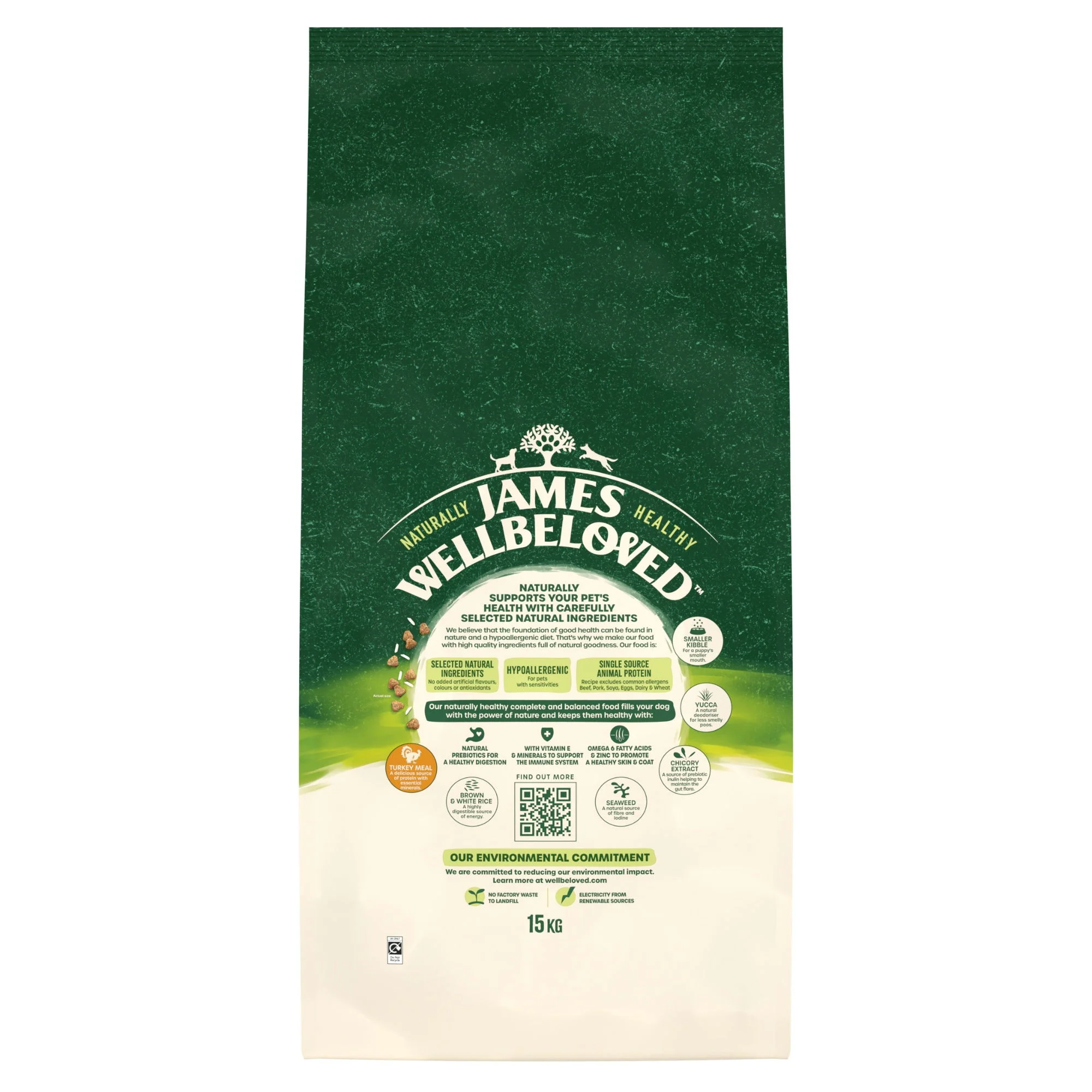James Wellbeloved Dry Dog Puppy Lamb & Rice 15kg - Image 2