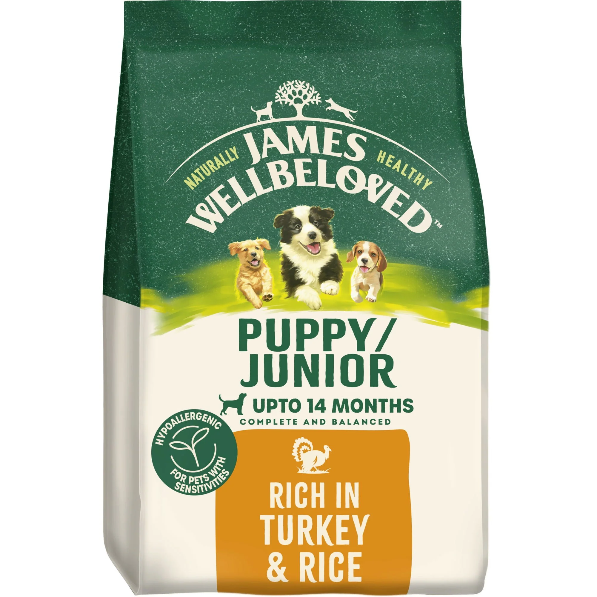 James Wellbeloved Dry Dog Puppy Turkey & Rice 15kg - Image 3