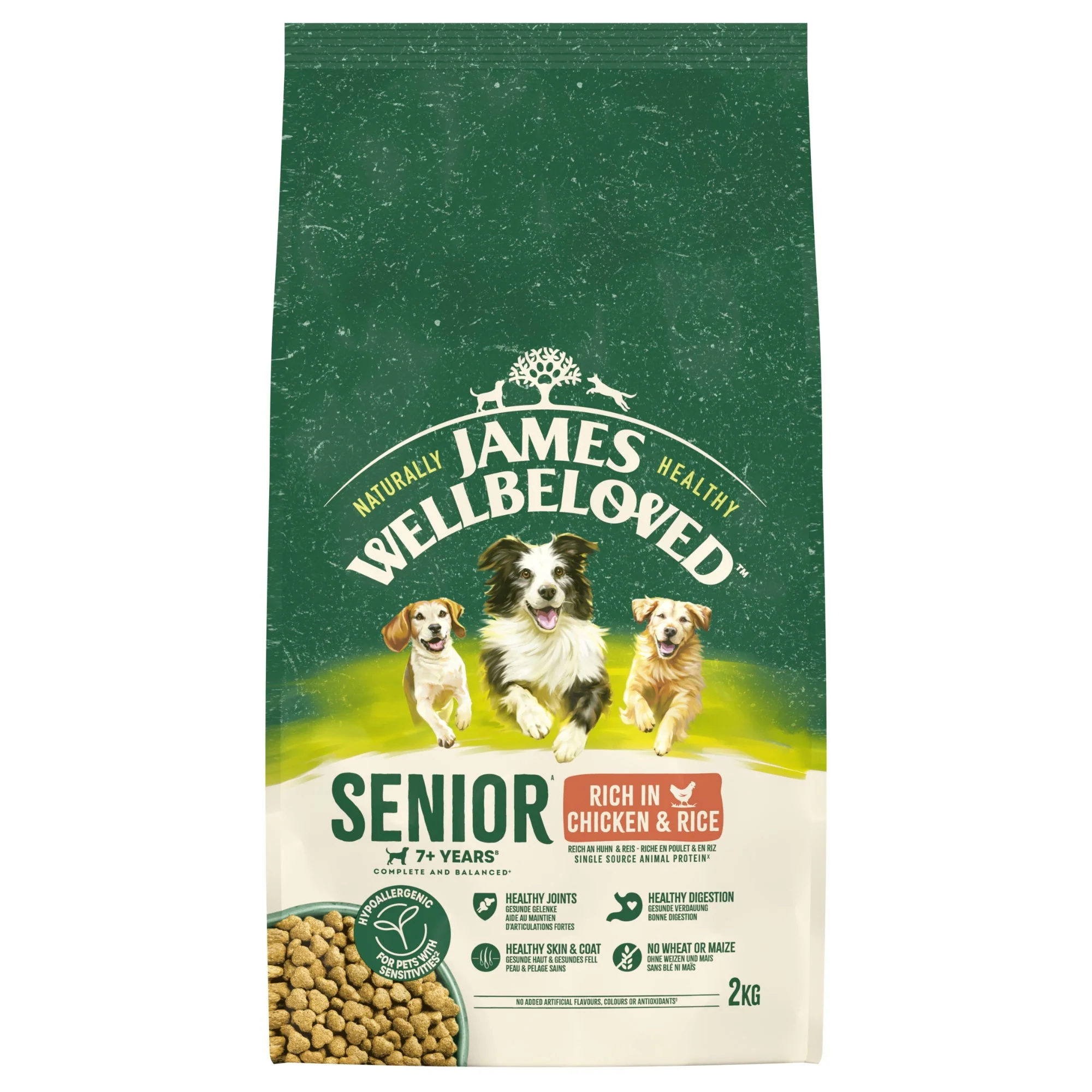 James Wellbeloved Dry Dog Senior Chicken & Rice 2kg - Image 2