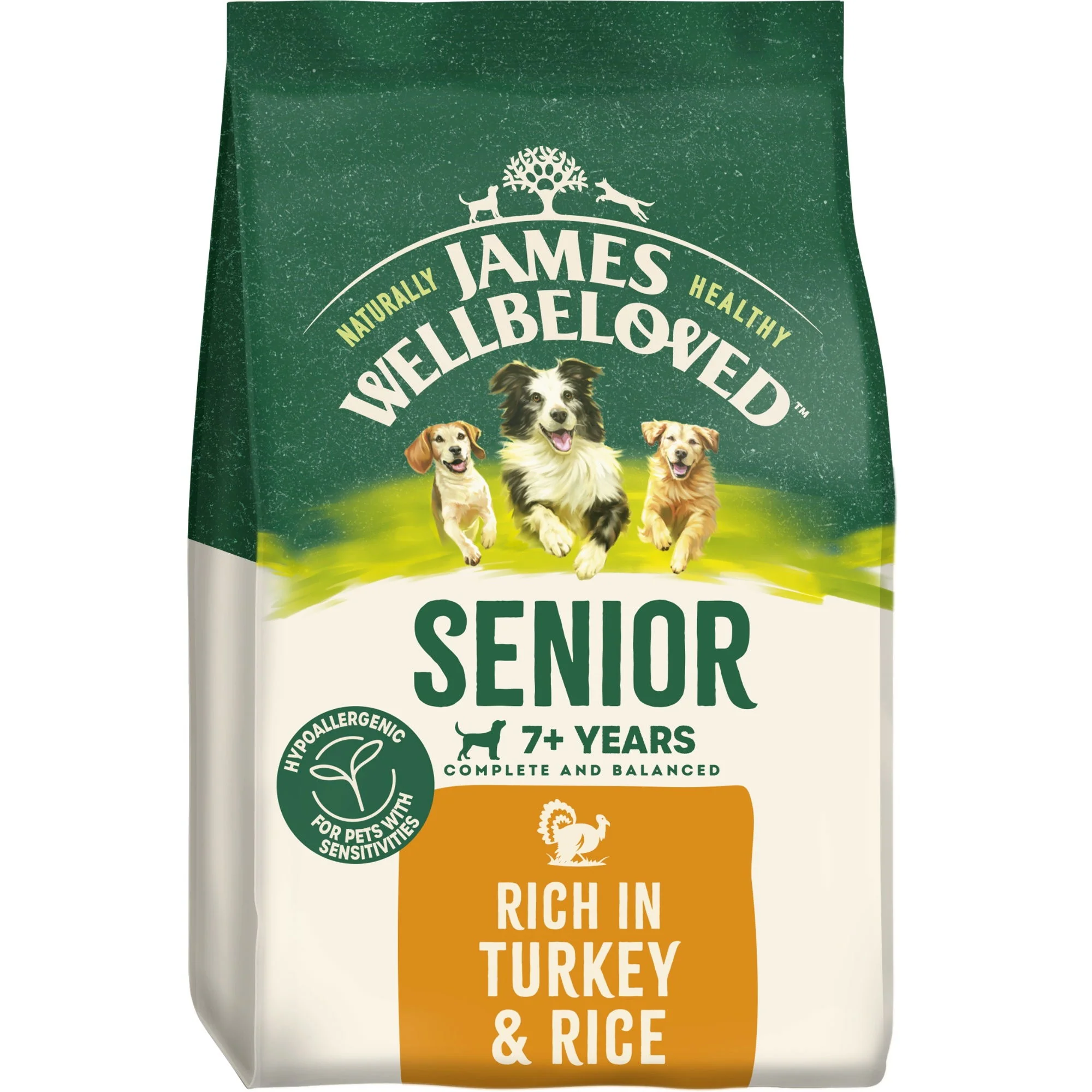 James Wellbeloved Dry Dog Senior Turkey & Rice 15kg - Image 2