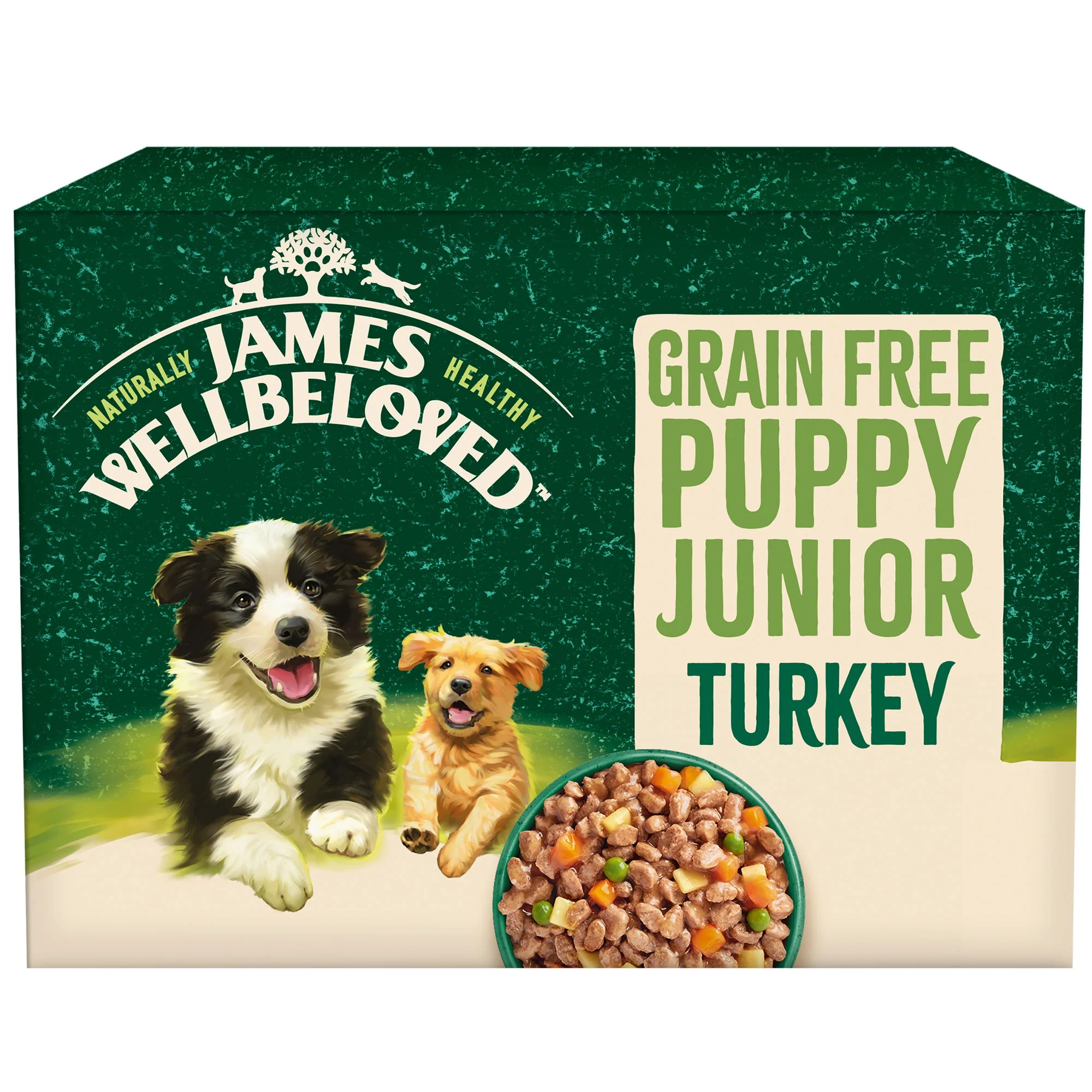 James Wellbeloved Grain Free Puppy Wet Dog Food Turkey Gravy Pouch 12x90g - Image 3