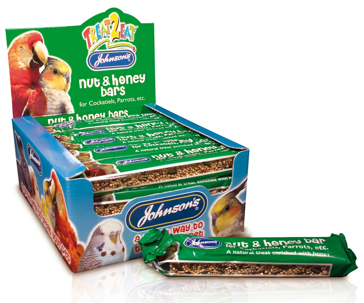Jvp Treat2eat Cockatiel/parrot Nut & Honey Bar 50g