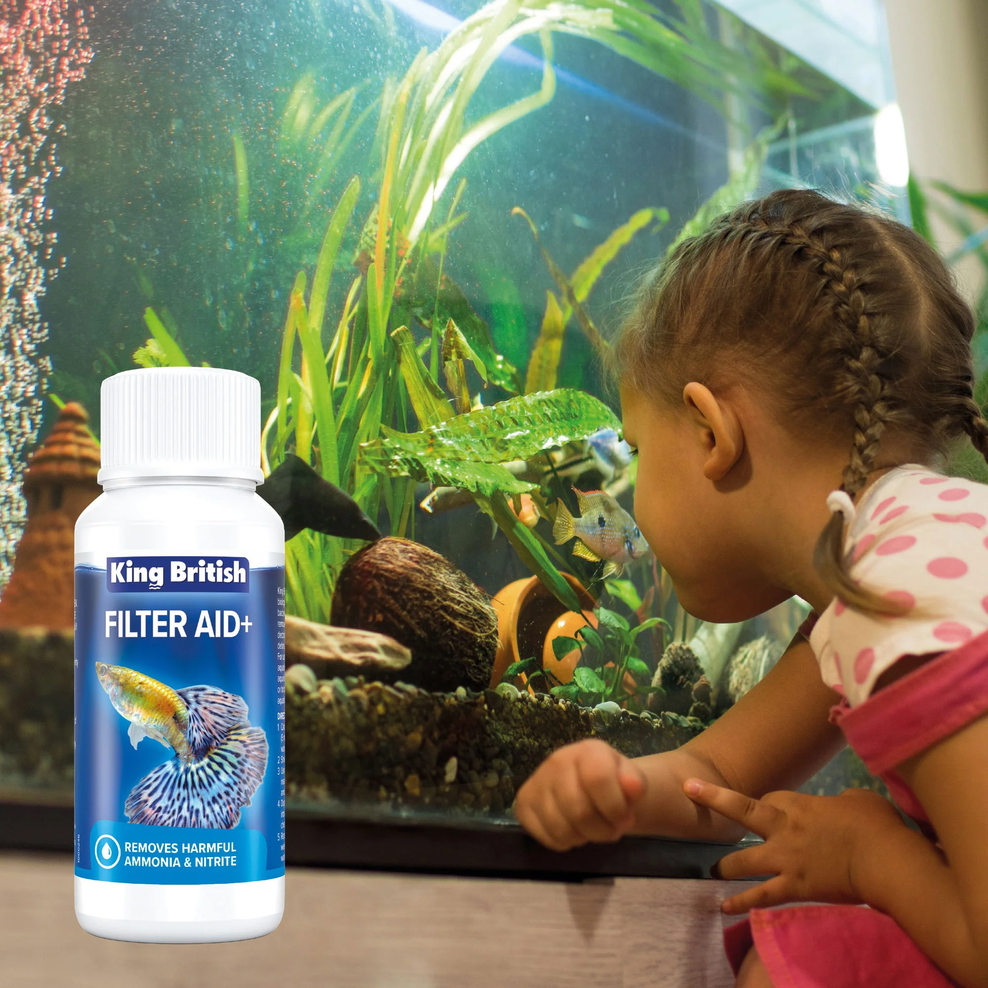 King British Aquarium Filter Aid + 100ml - Image 2