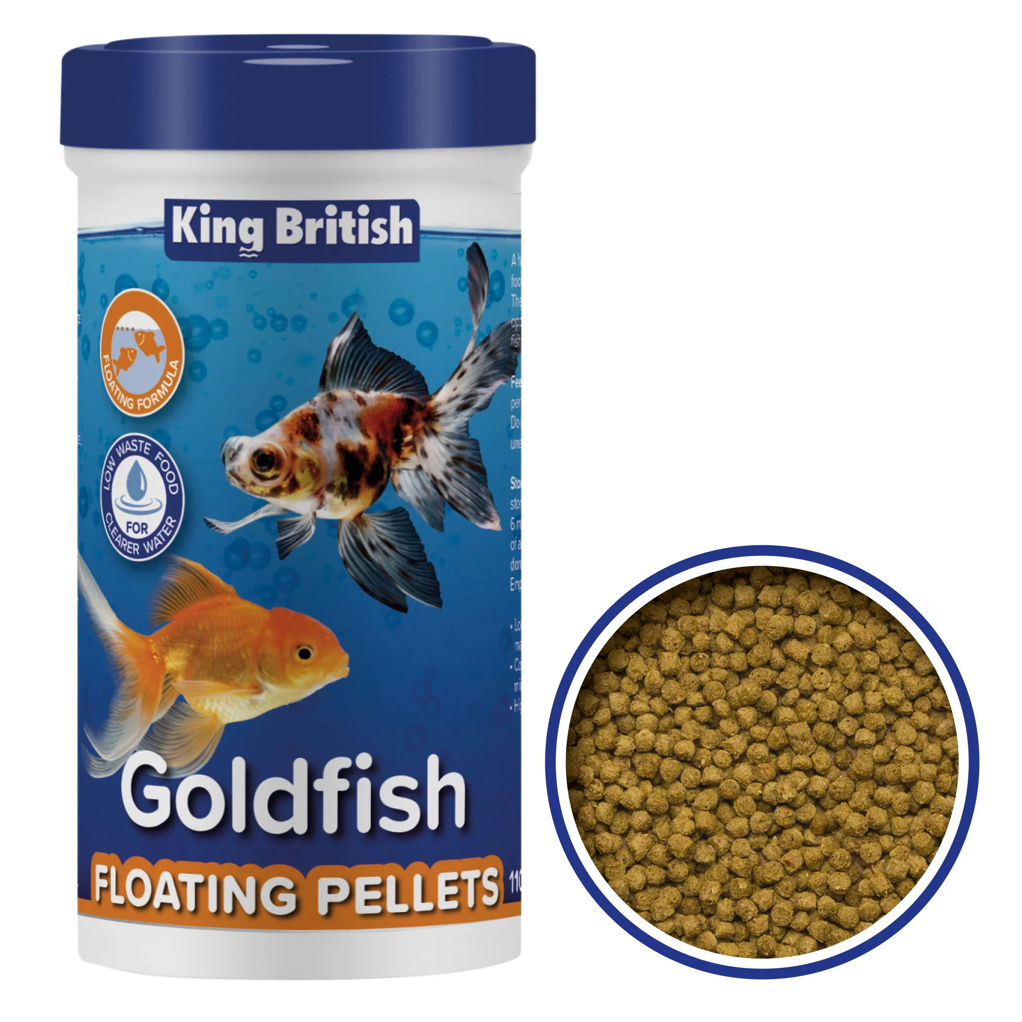 King British Goldfish Floating Pellets 110g