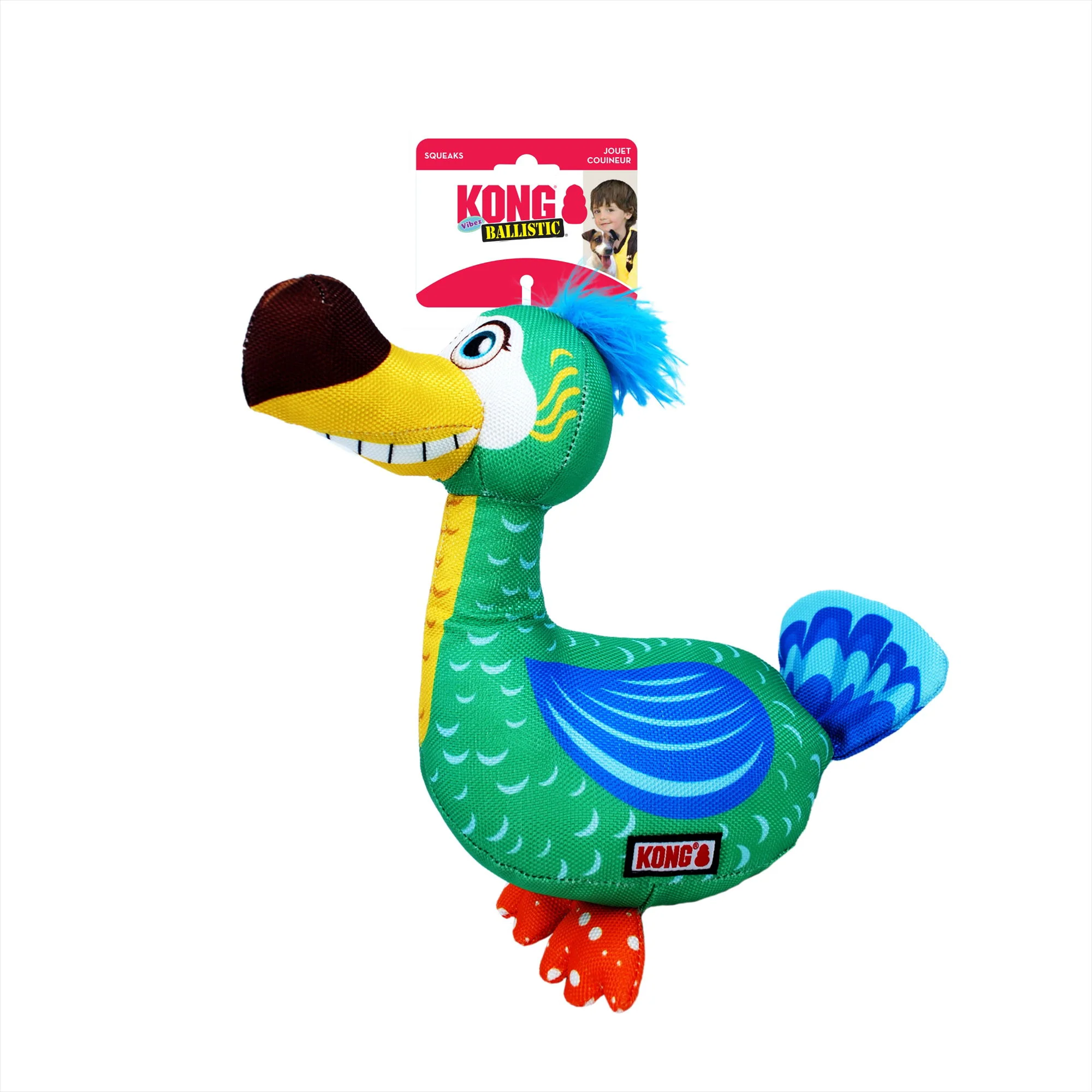KONG Ballistic Vibez Birds Assorted Medium/Large