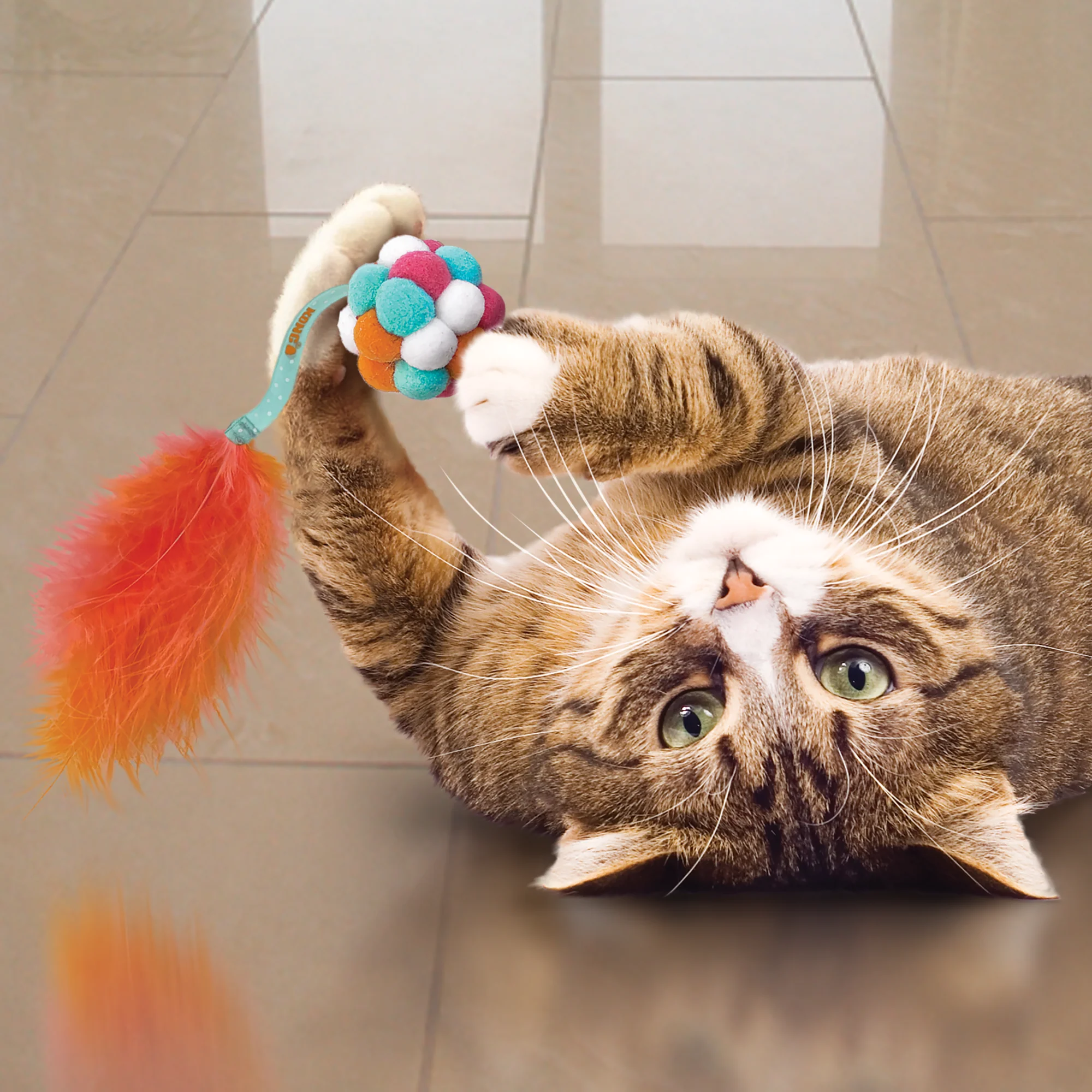 KONG Cat Active Bubble Ball Assorted - Image 3