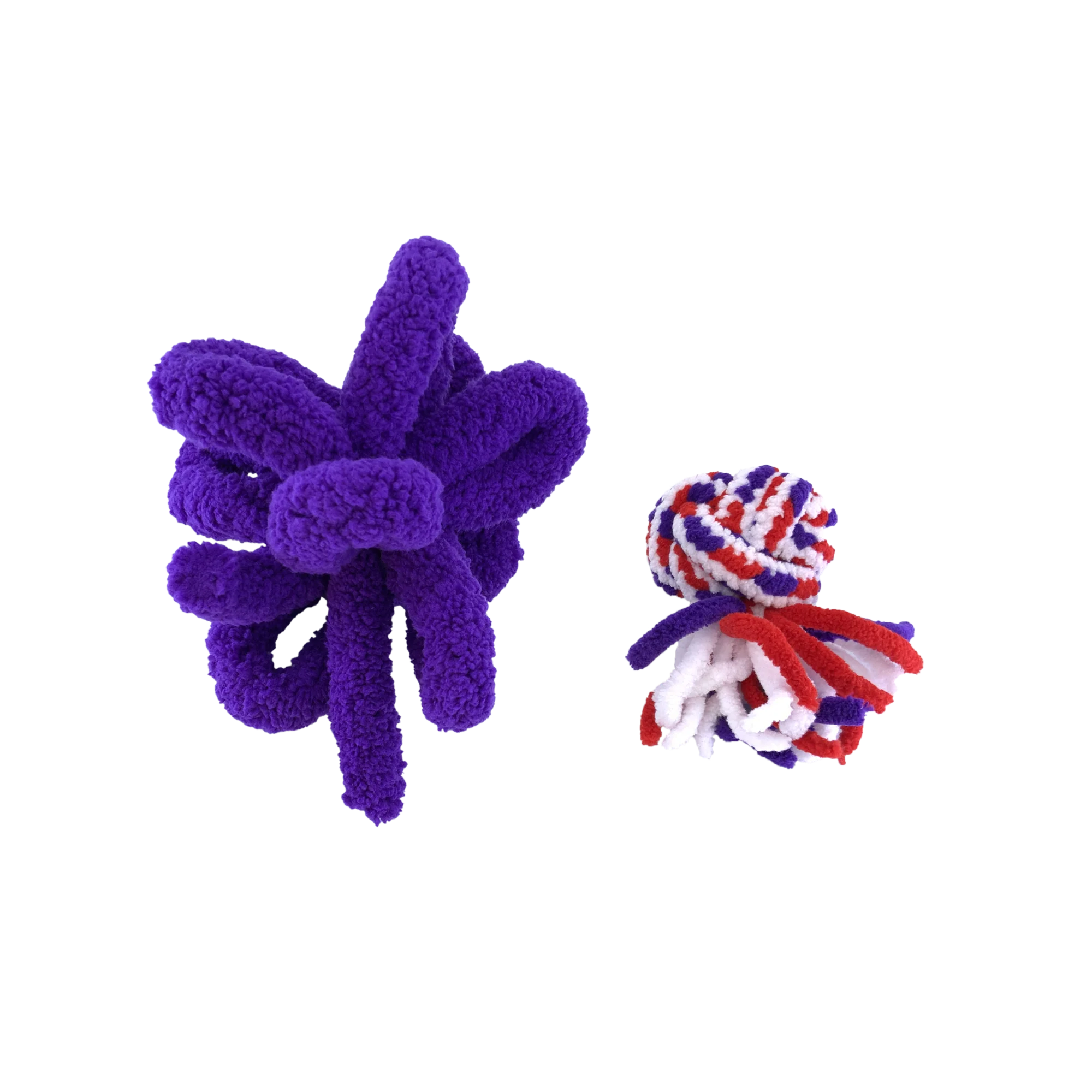 KONG Cat Active Rope Red & Purple - Image 2