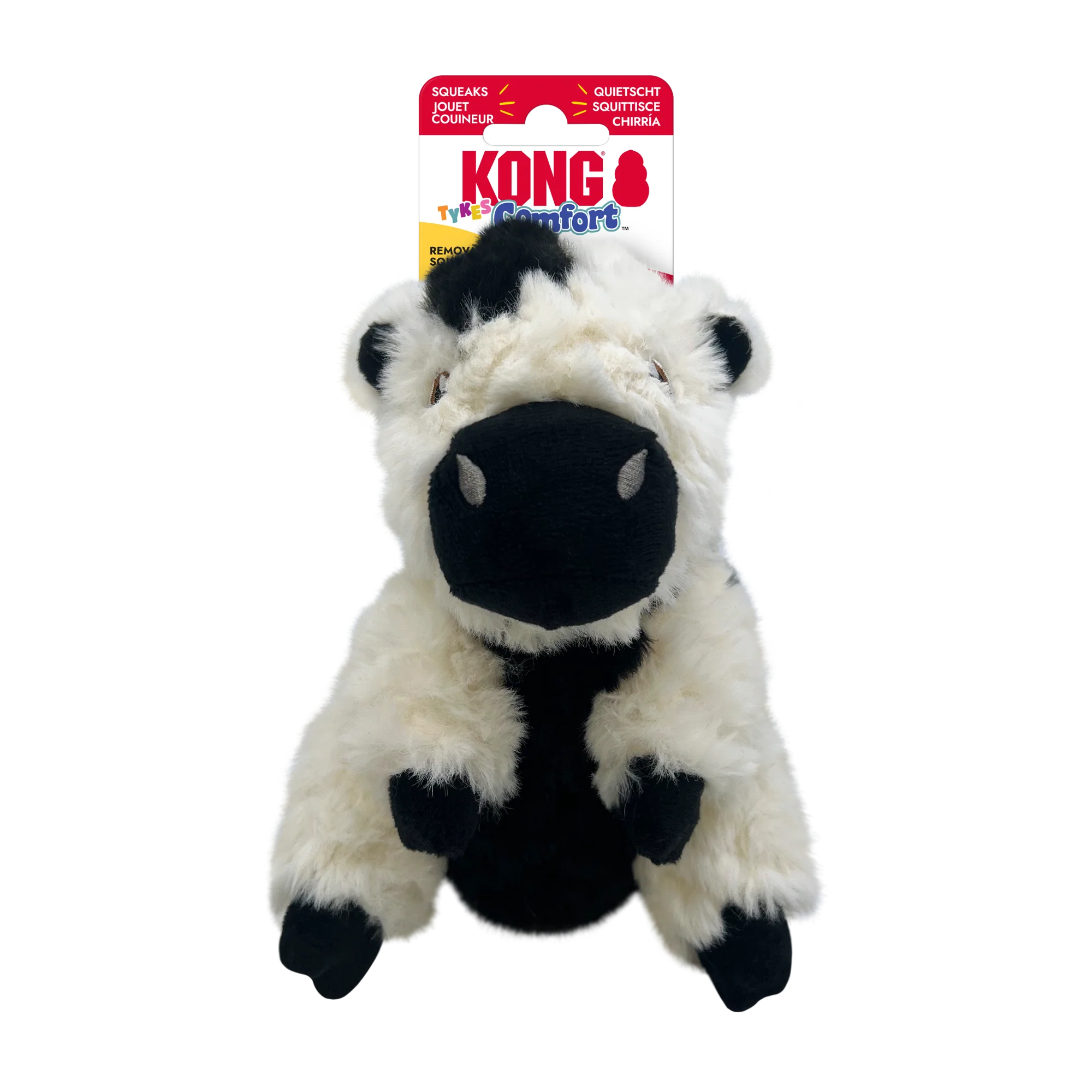 KONG Comfort Tykes Cow Dog Toy - Small
