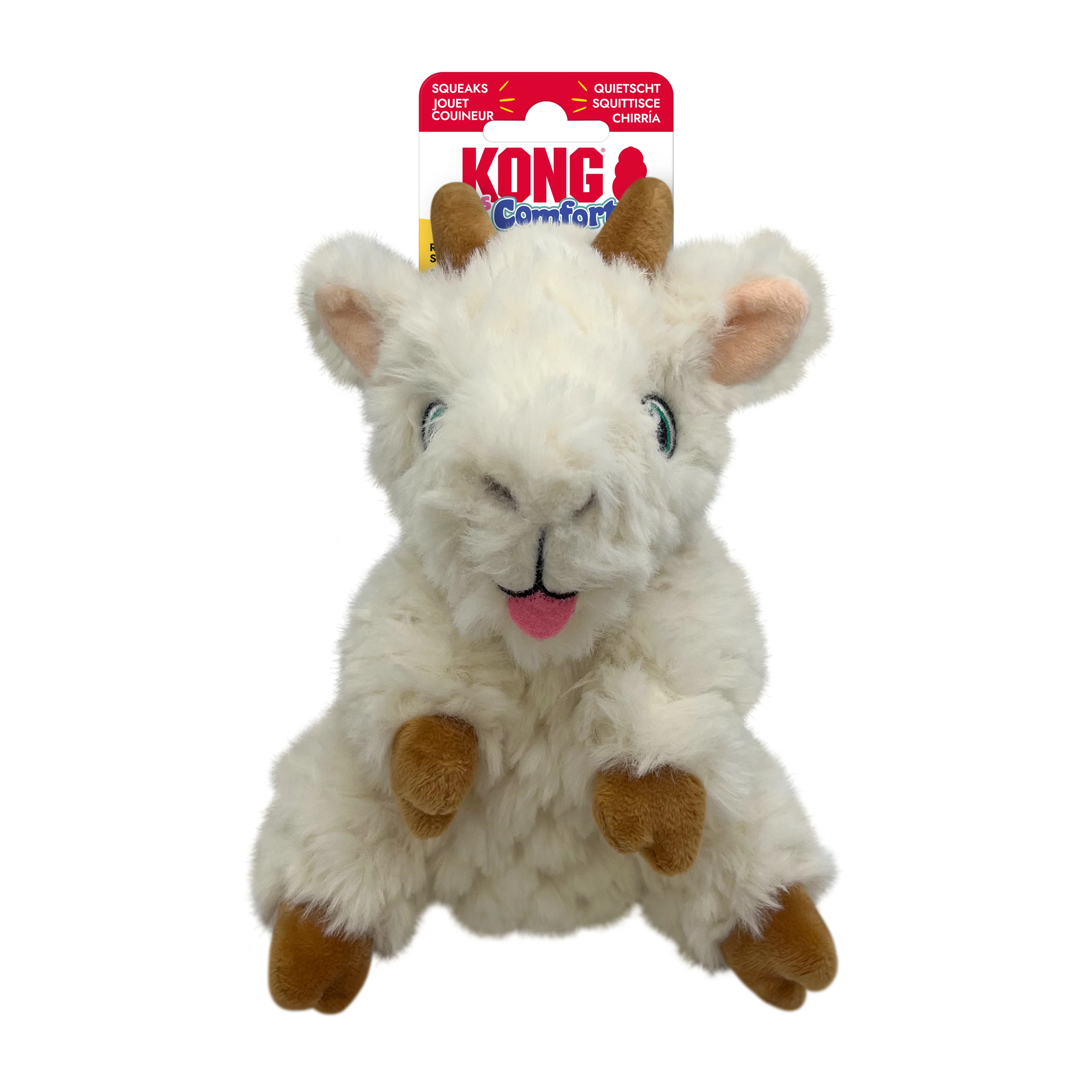 KONG Comfort Tykes Goat Dog Toy - Small - Image 4