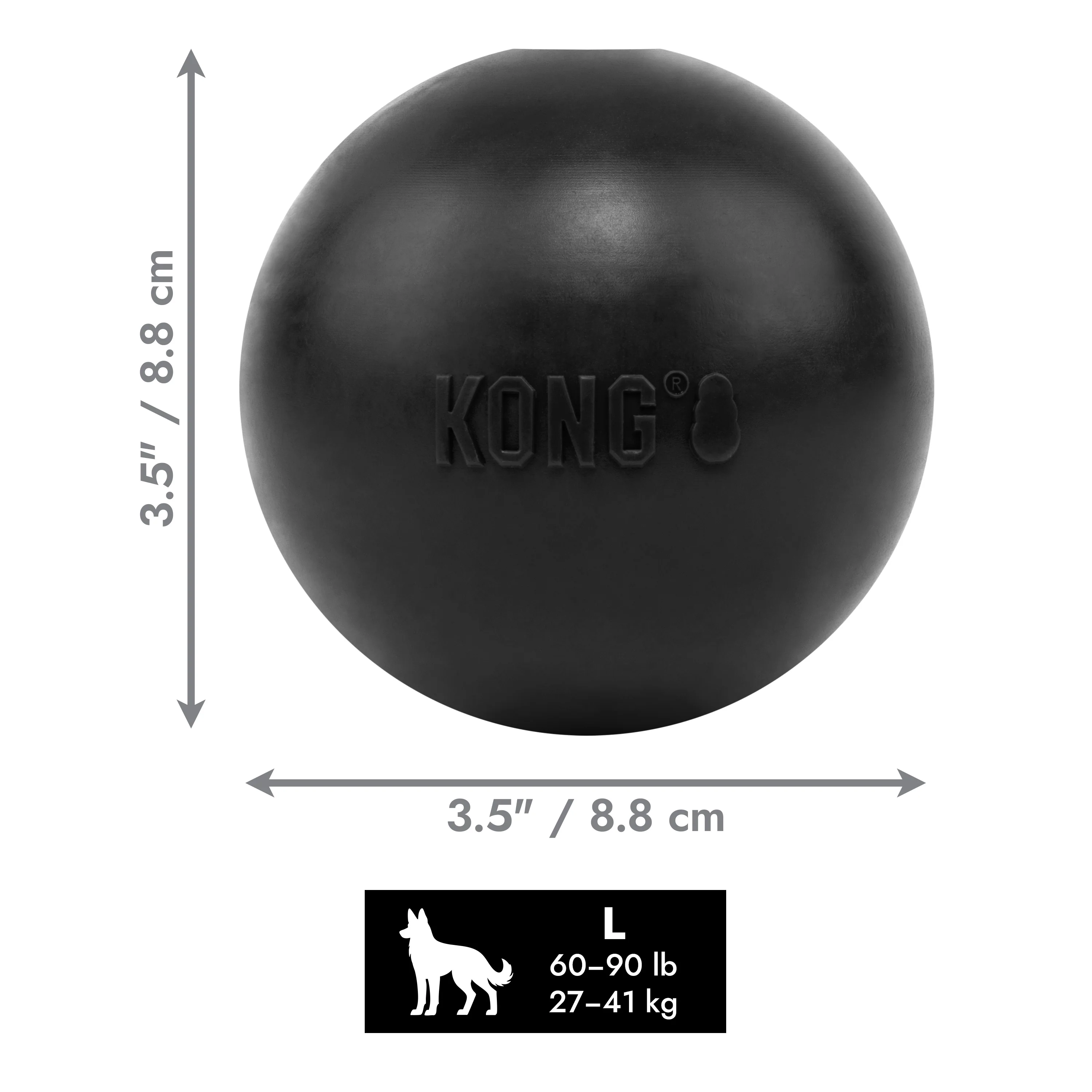 KONG Extreme Ball with Hole - Large - Image 3