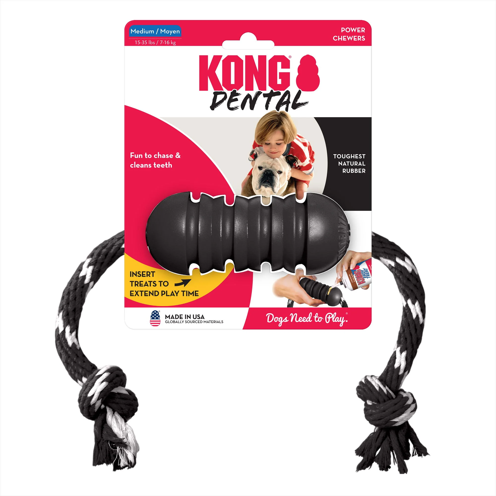 KONG Extreme Dental With Rope Medium