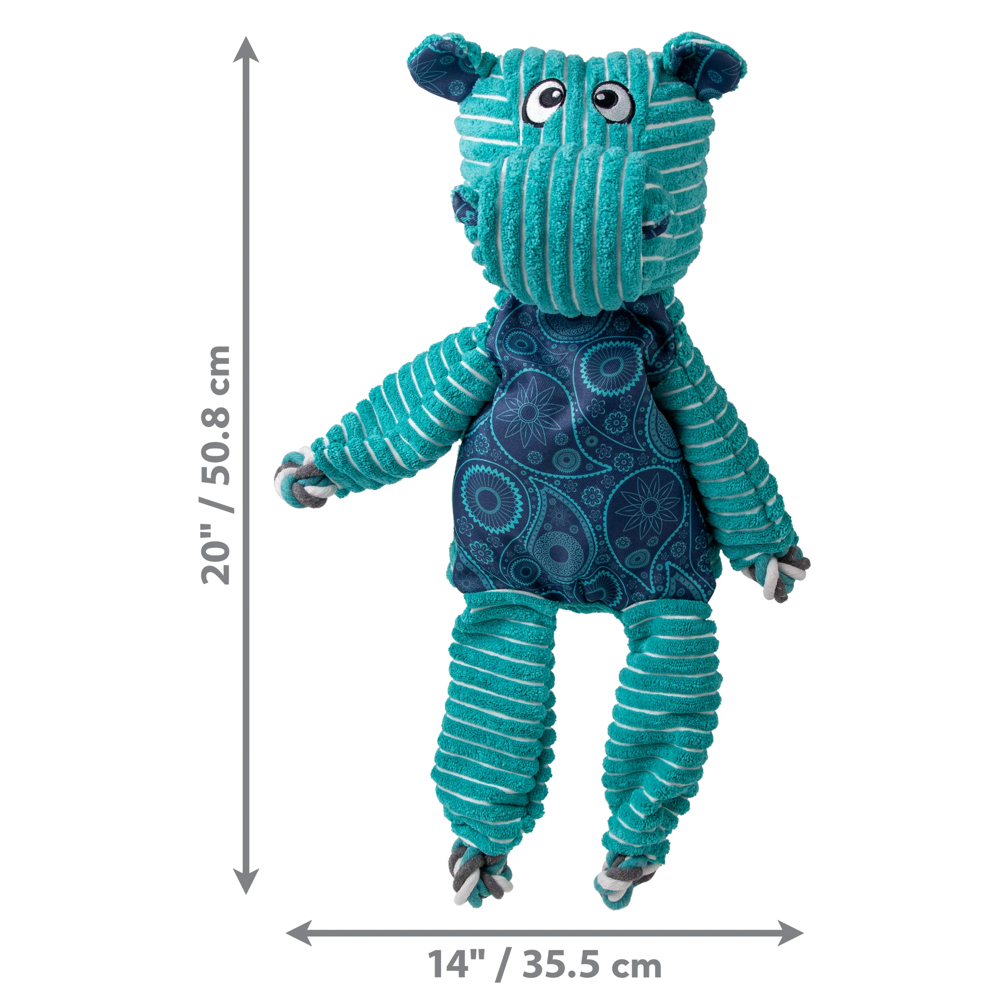 KONG Floppy Knots Hippo Jumbo XL - Image 3