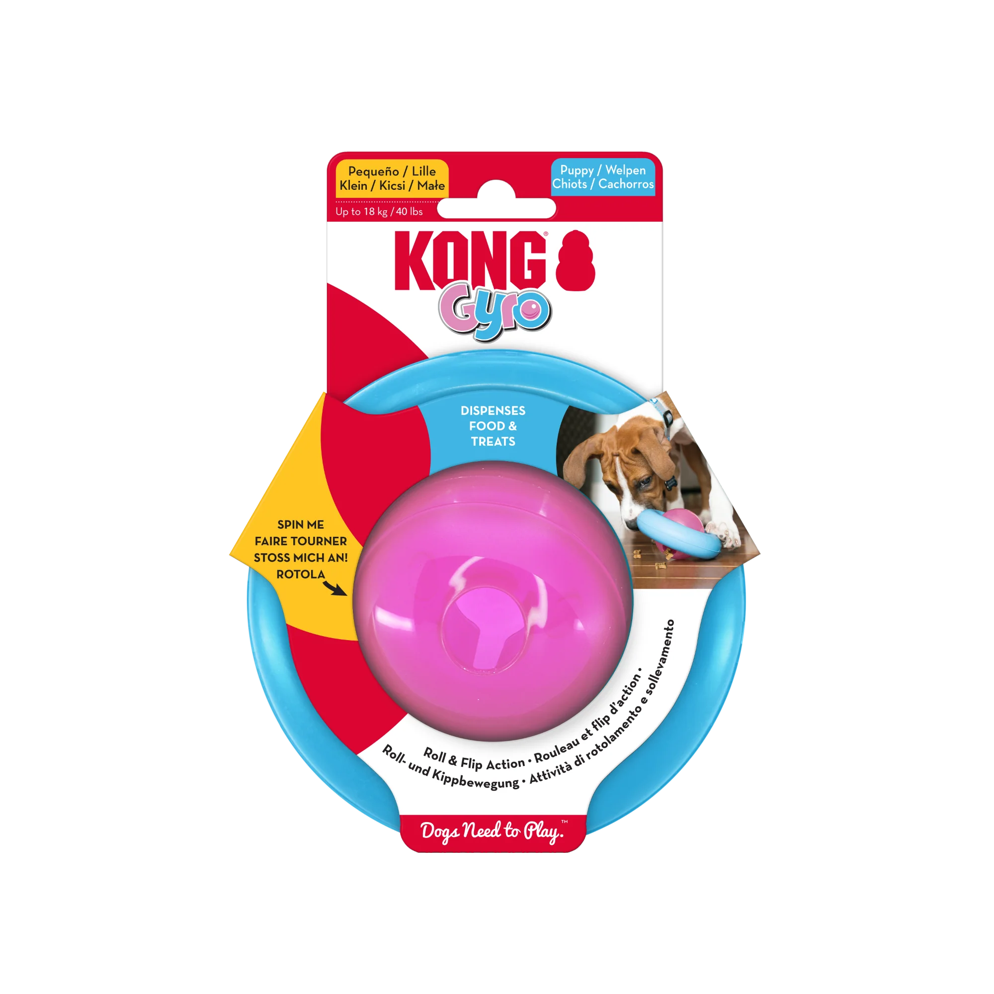 KONG Gyro Puppy Assorted Small