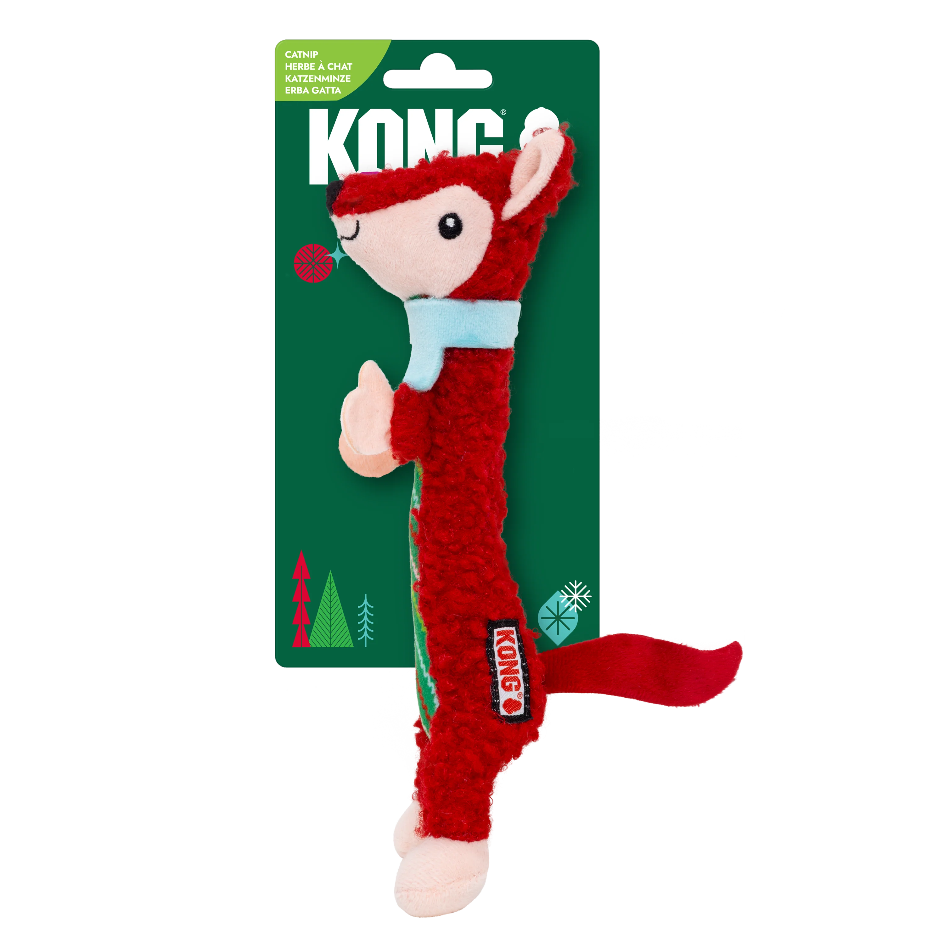 KONG Holiday Cat Luvs Fox Red