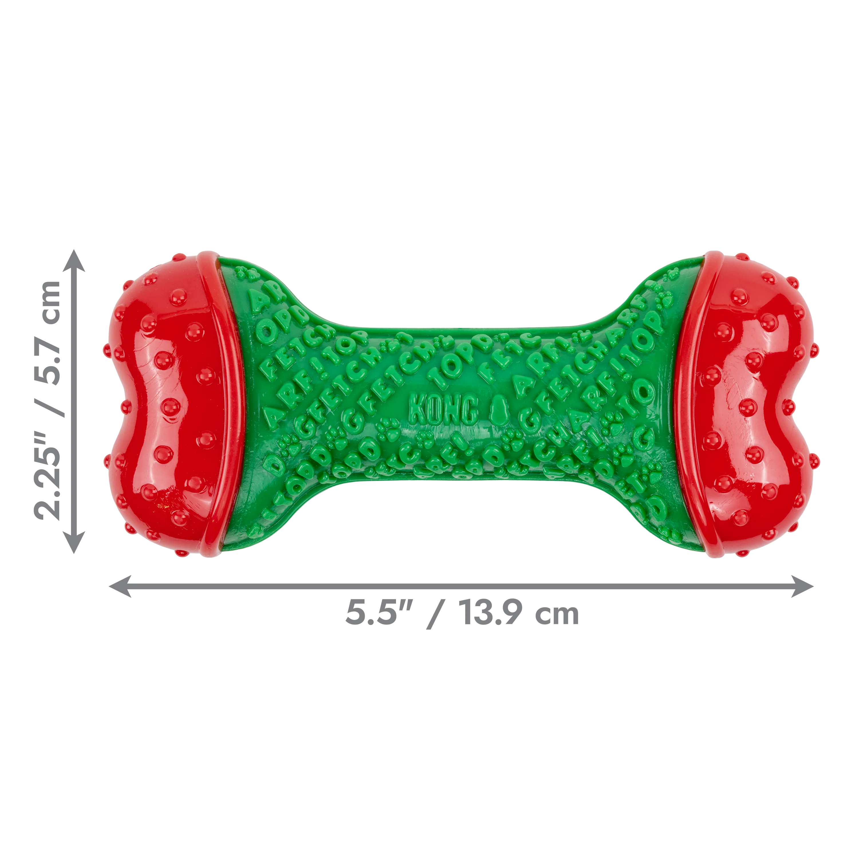 KONG Holiday CoreStrength Bone Green Small/Medium - Image 2