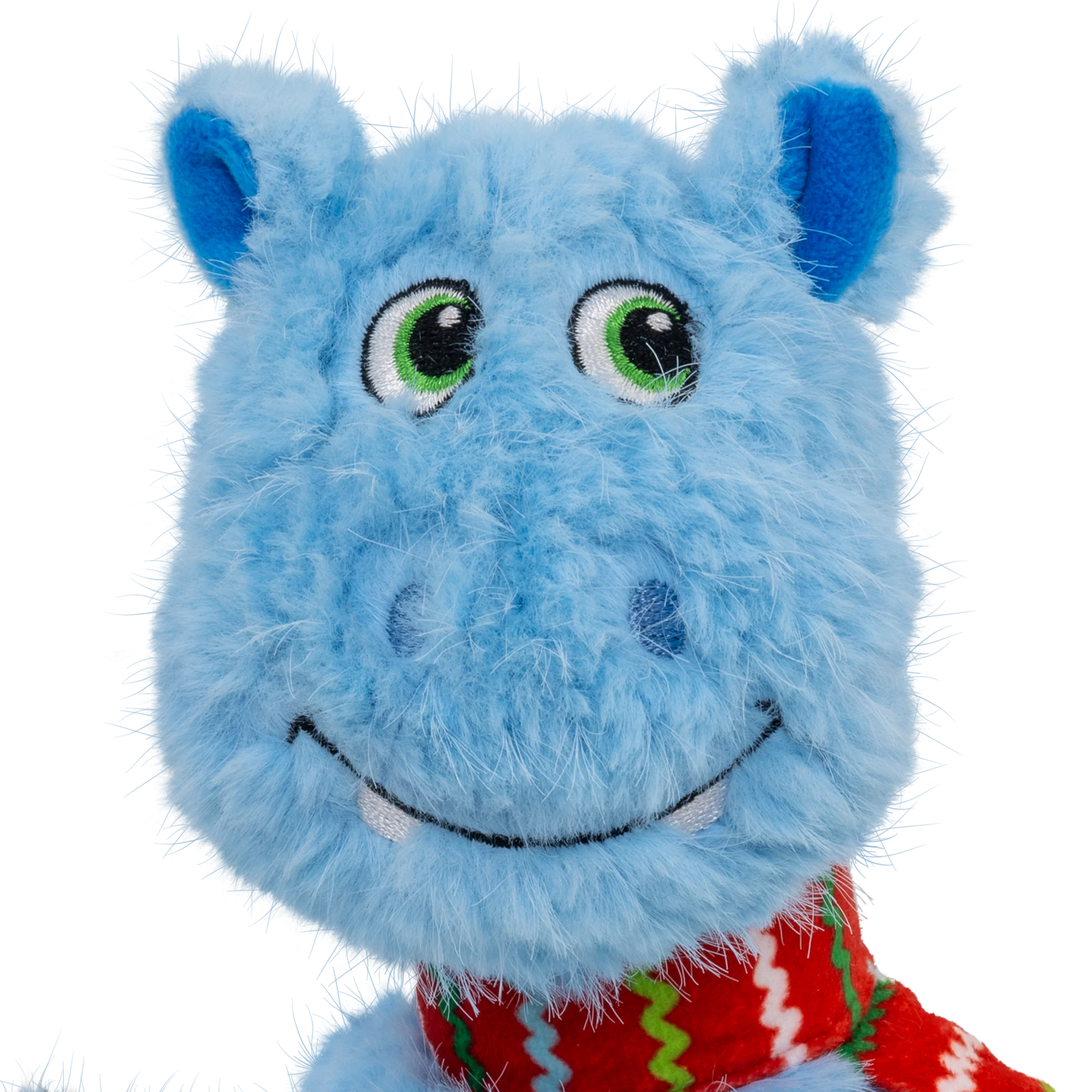 KONG Holiday Knots Belly Hippo Blue Medium/Large - Image 3