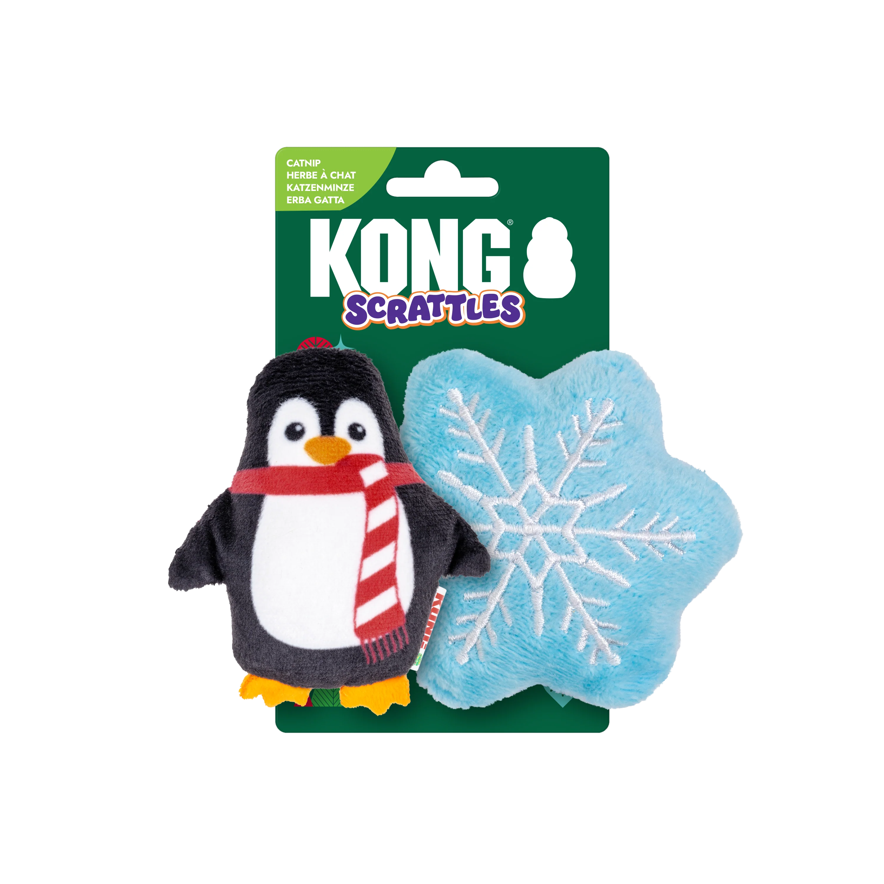 KONG Holiday Scrattles PS 2 Pack