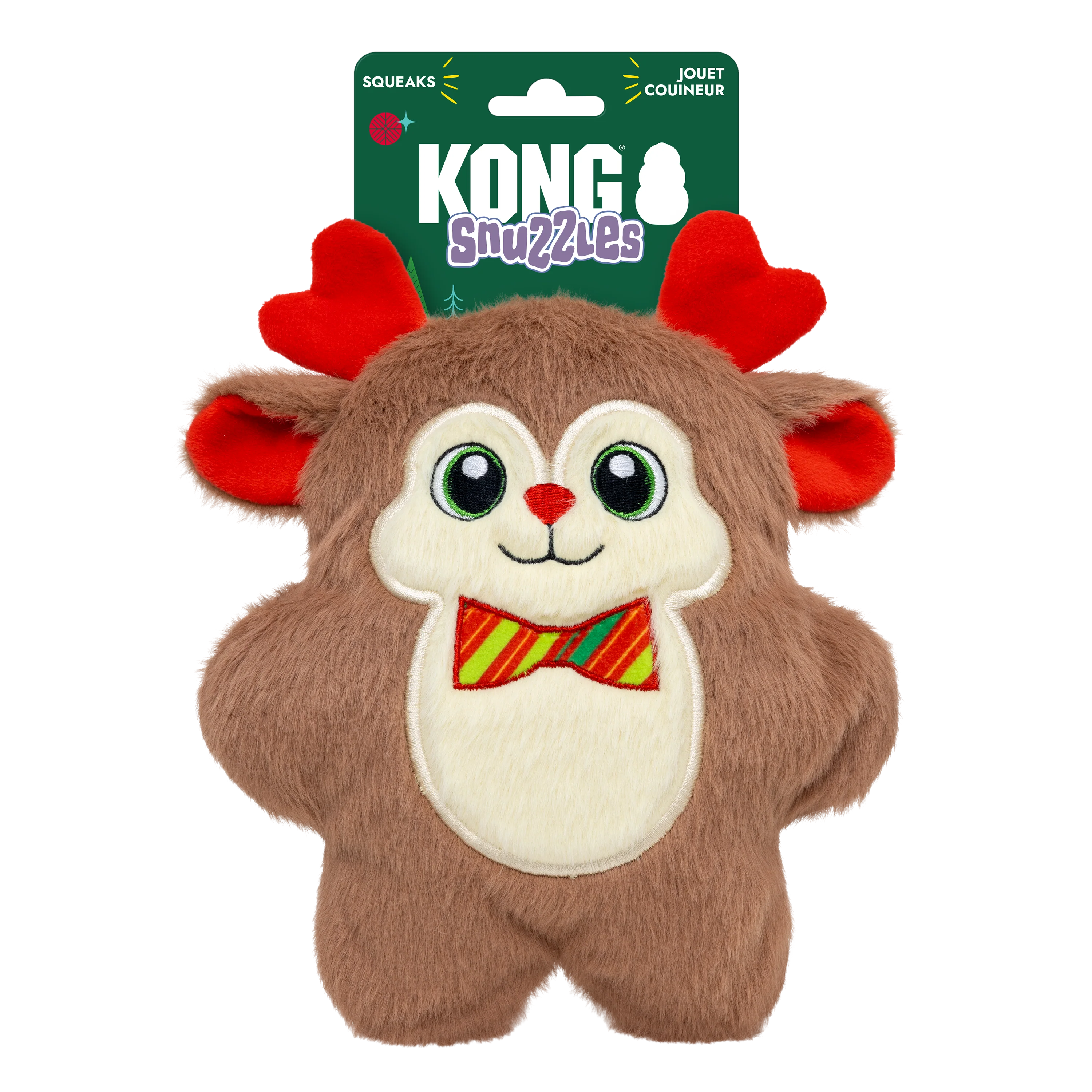 KONG Holiday Snuzzles Bow Tie Reindeer Medium