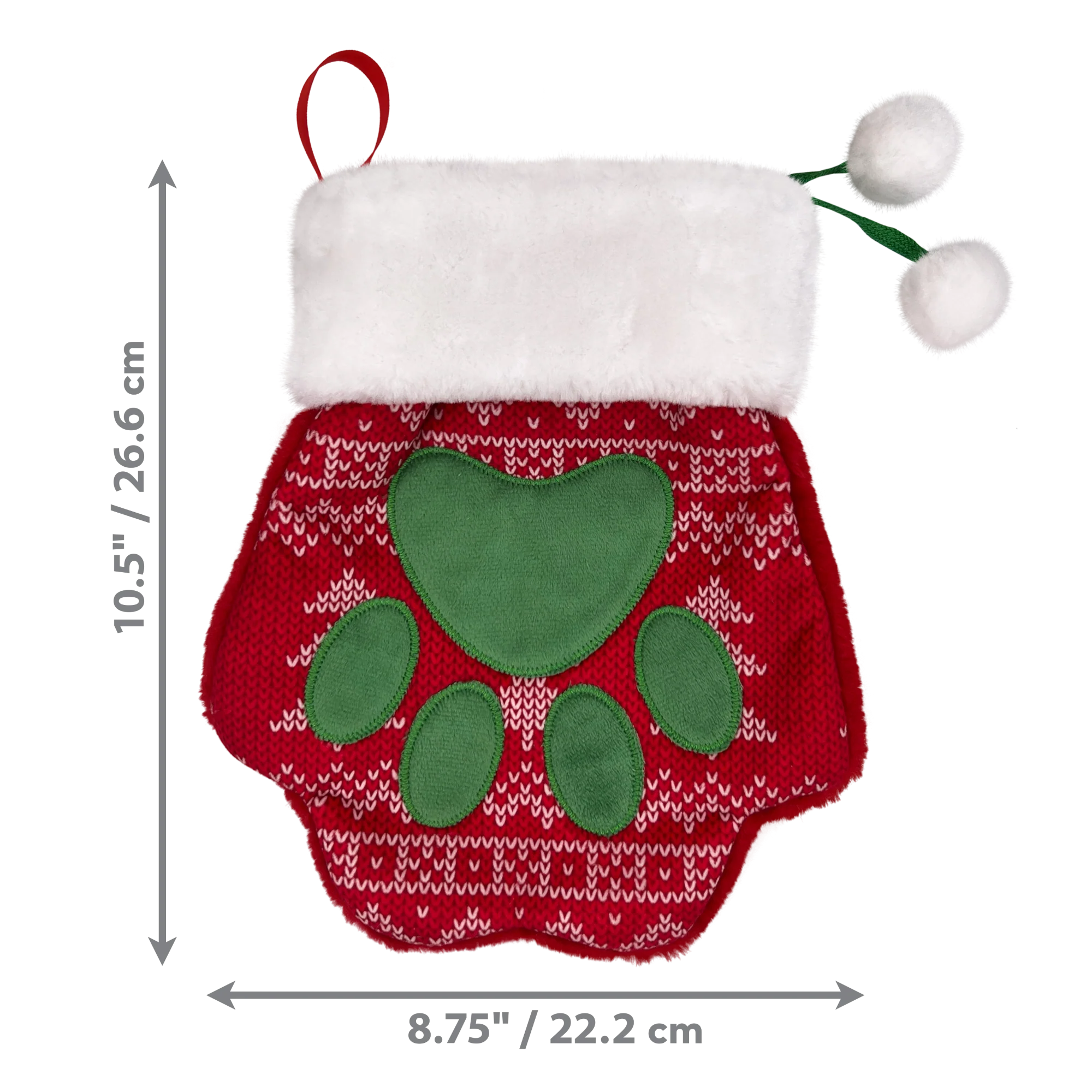 KONG Holiday Stocking Paw Lg - Image 3