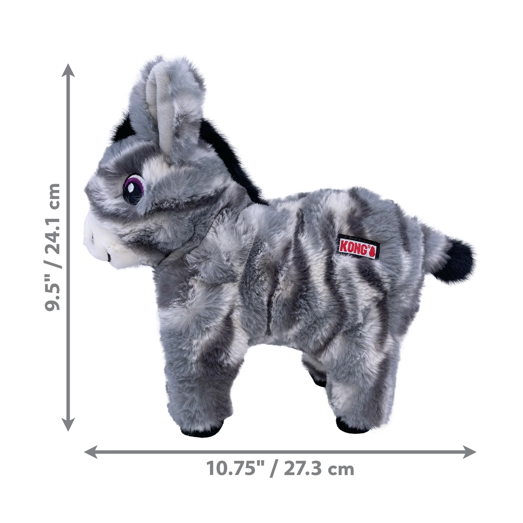 KONG Low Stuff Stripes Donkey Md - Image 3