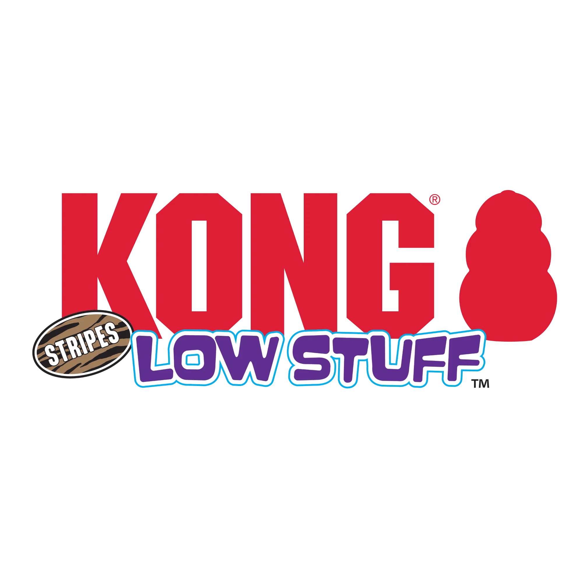 KONG Low Stuff Stripes Pig Md - Image 4