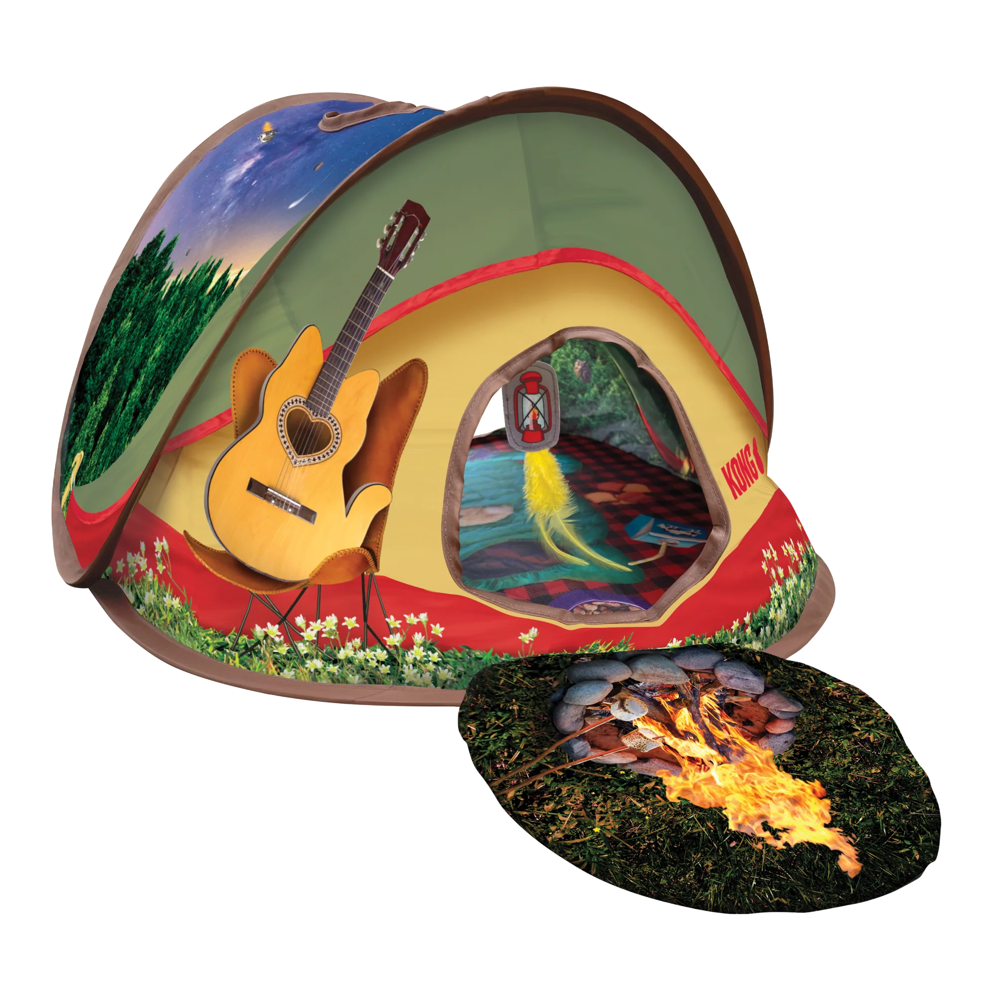KONG Play Spaces Glamping Tent Cat Toy - Image 2