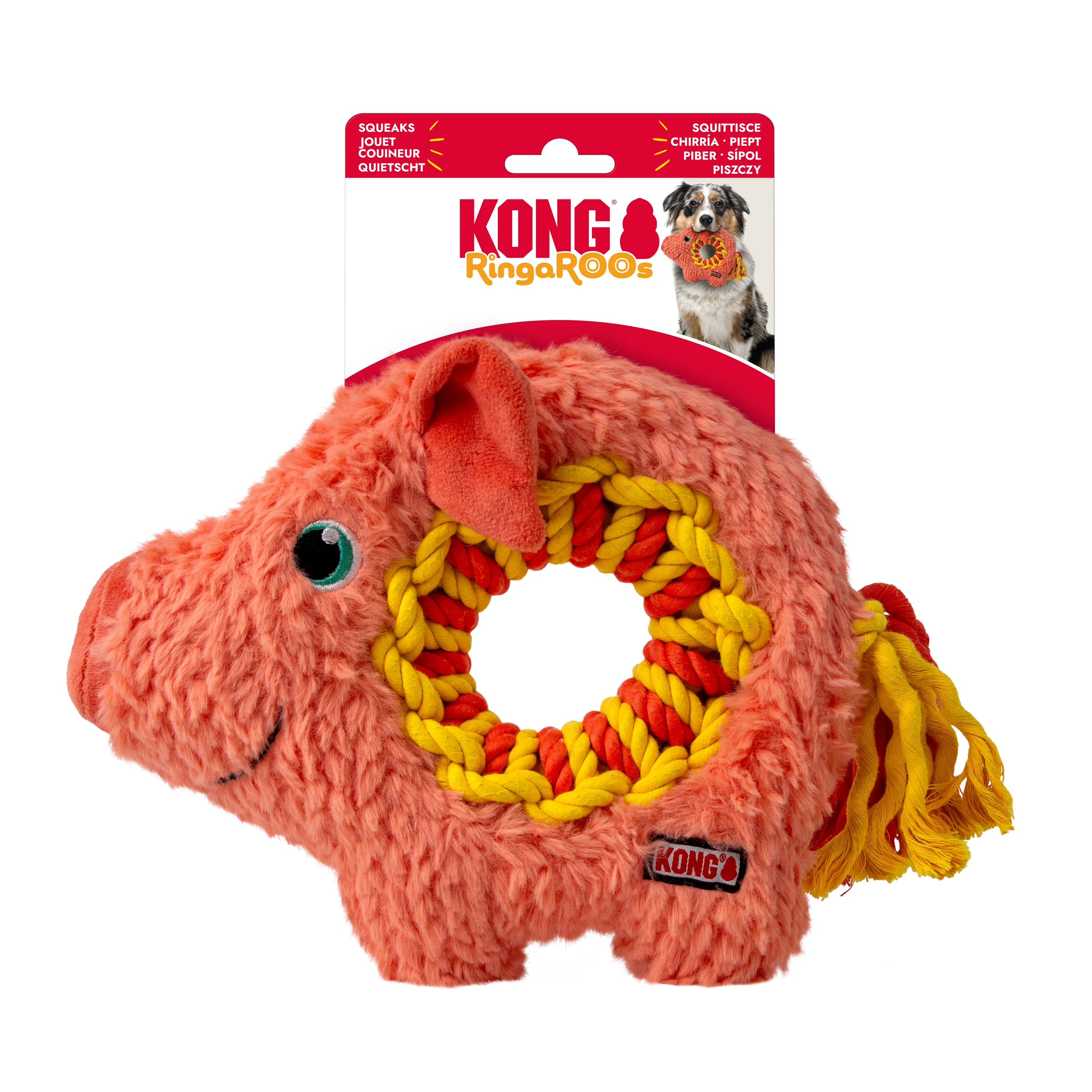KONG Ringaroos Pig Medium