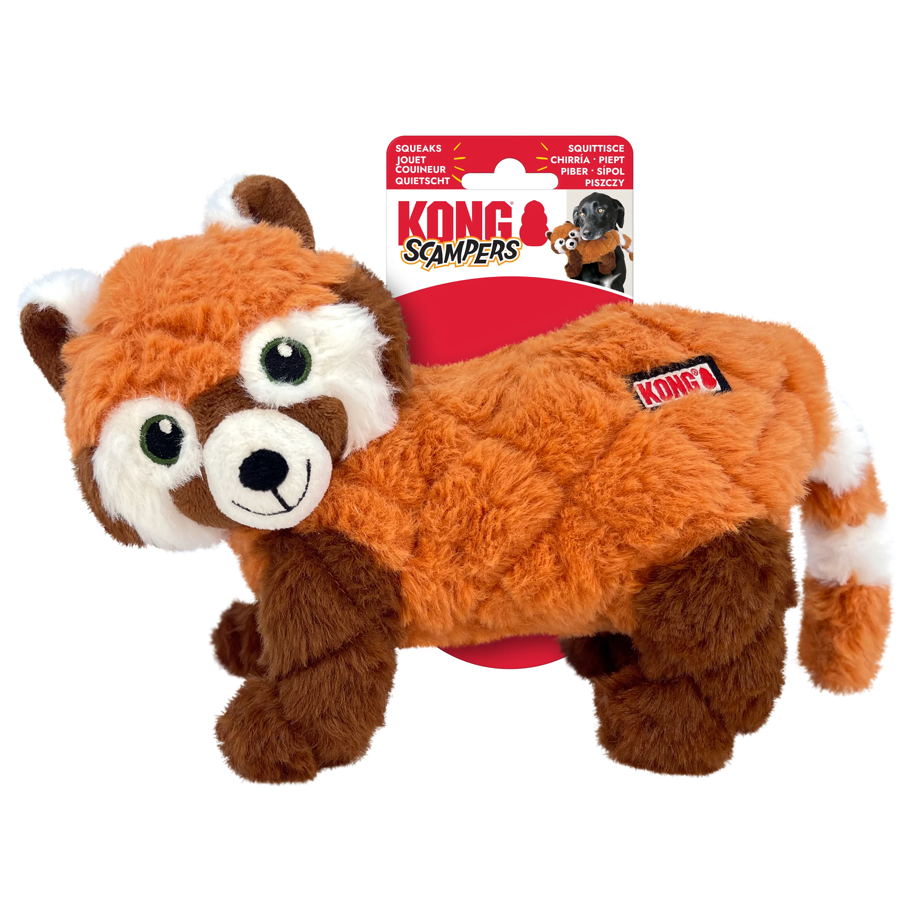 KONG Scampers Red Panda Medium