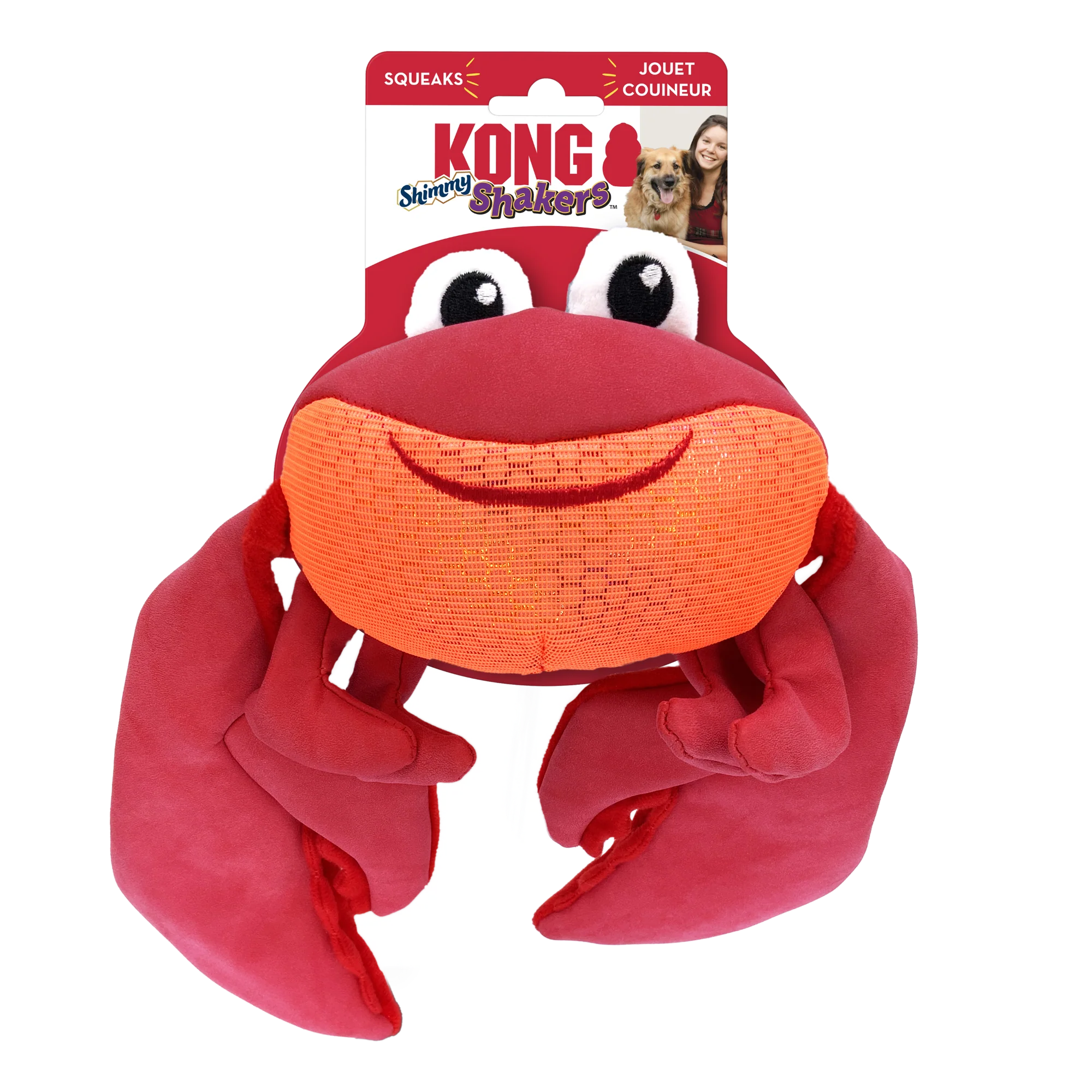 KONG Shakers Shimmy Crab Medium