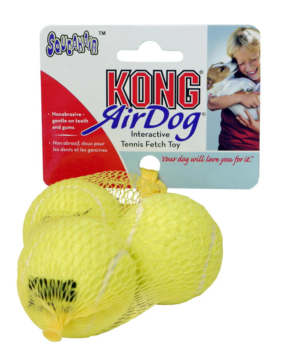 KONG Squeakair Tennis Balls Small 3pack