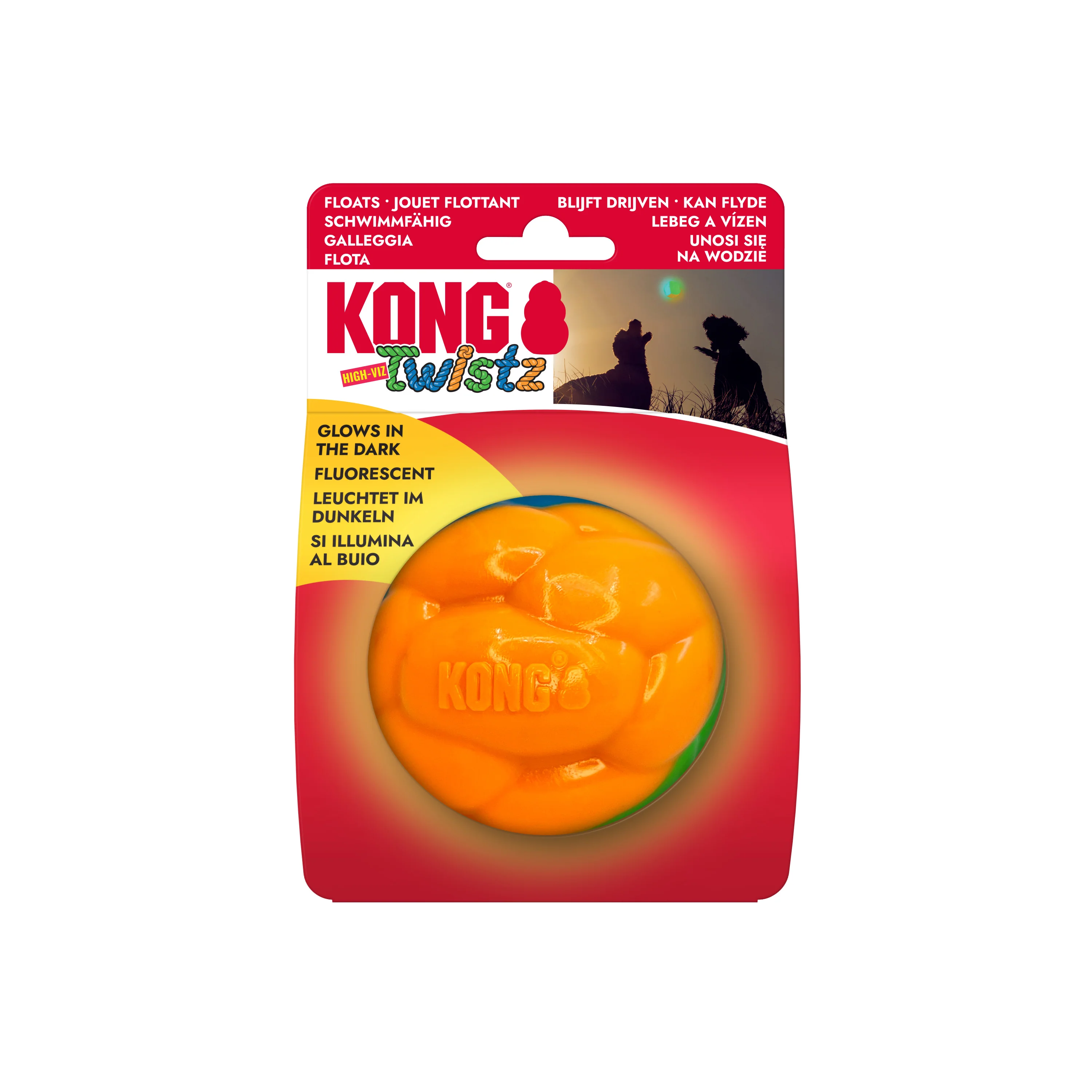 KONG Twistz High-Viz Ball Large