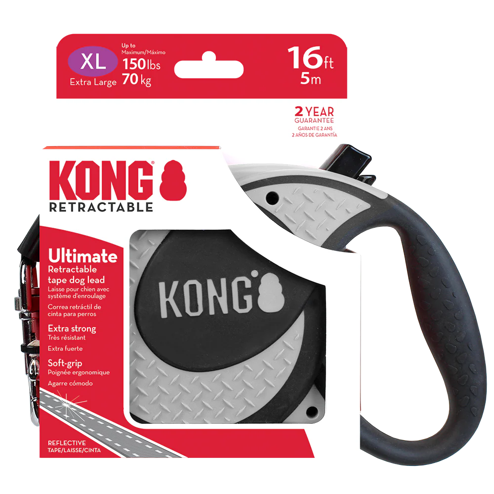 KONG Ultimate Retractable Grey Xtra Large Up To 70kg 5m
