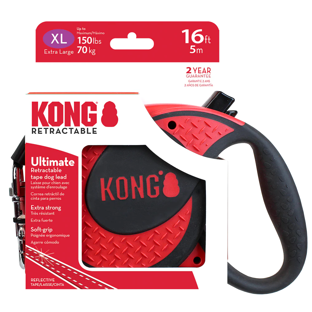 KONG Ultimate Retractable Red Xtra Large Up To 70kg 5m