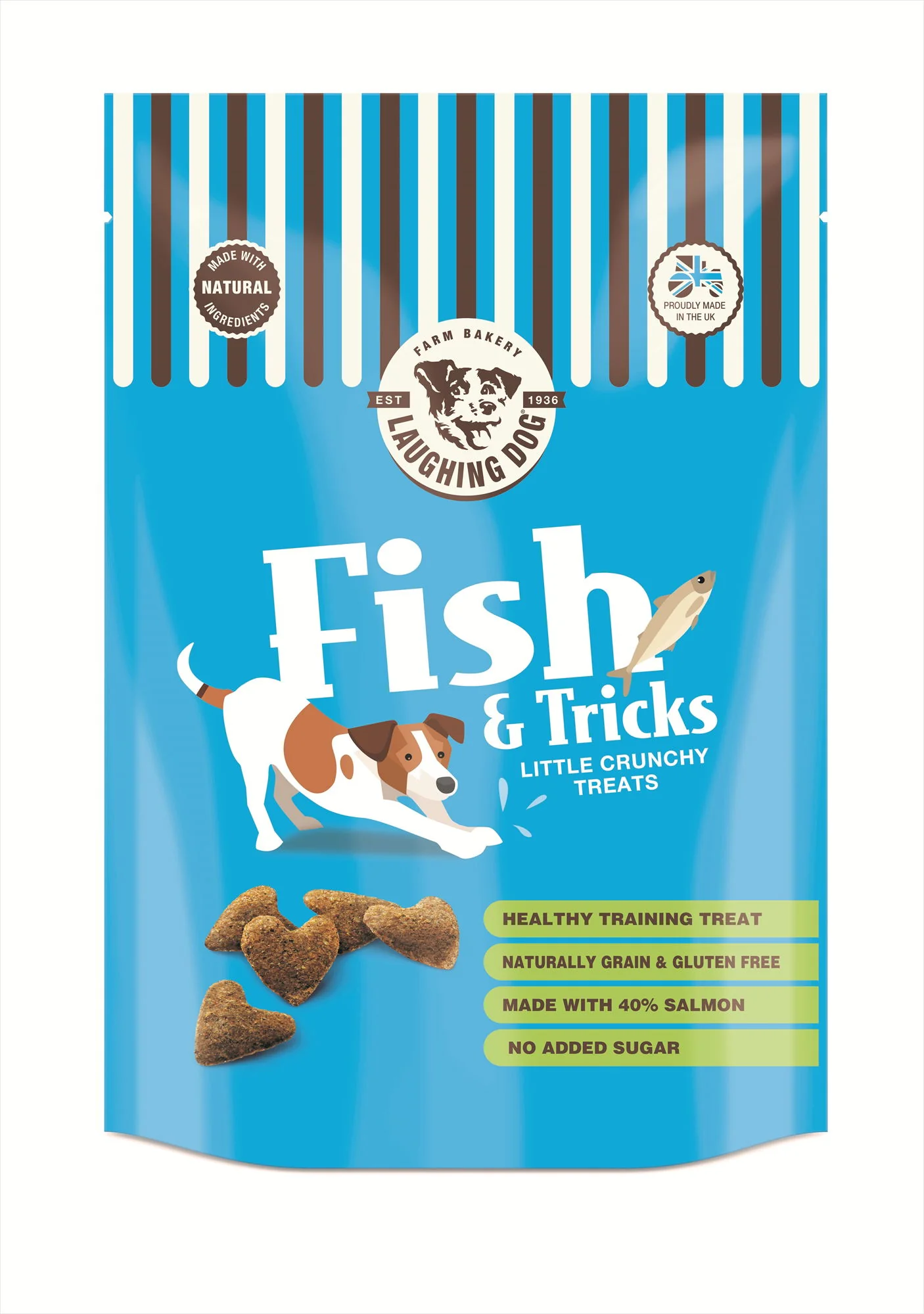 Laughing Dog Grain Free Fish & Tricks Treats 125g
