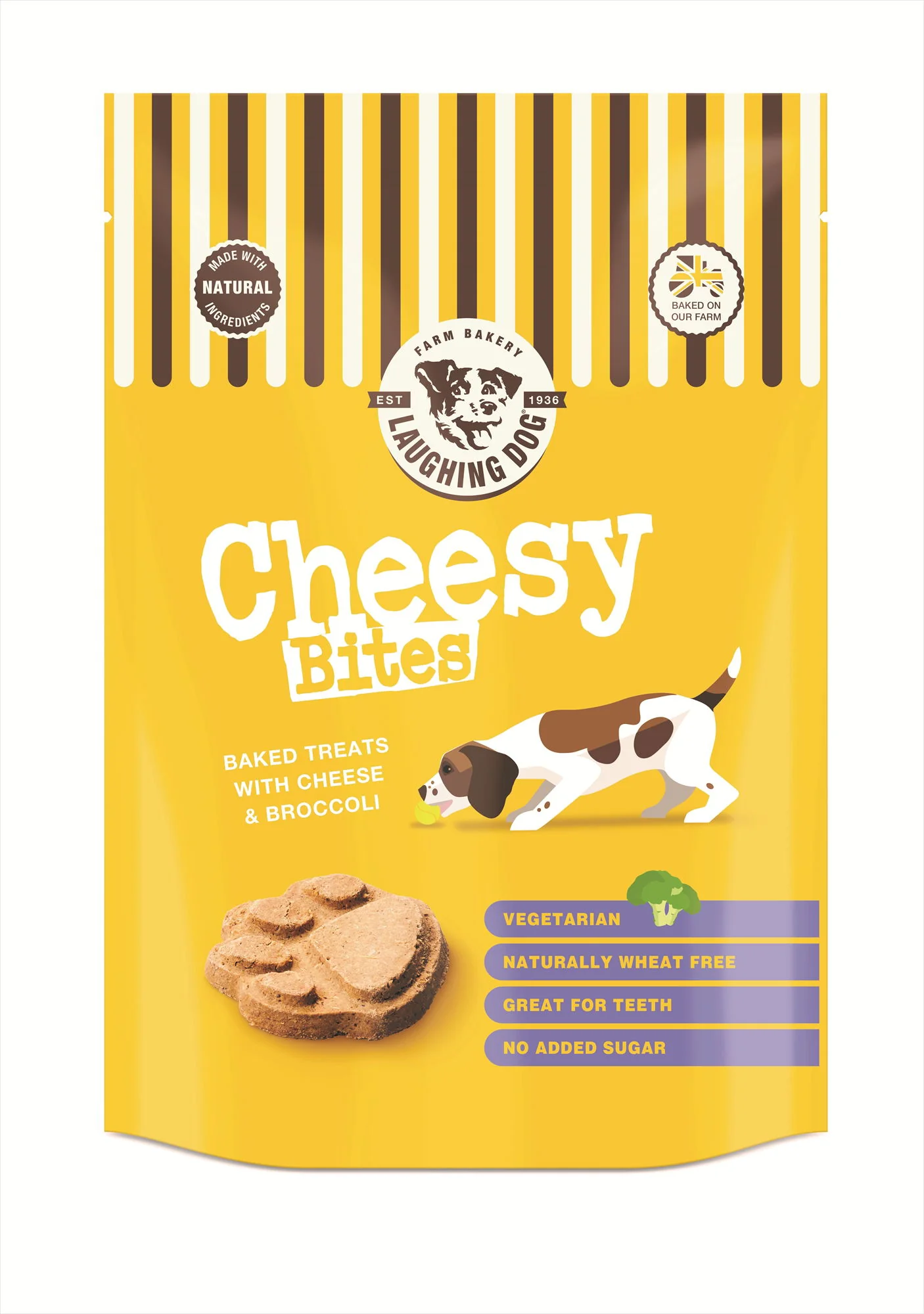 Laughing Dog Wheat Free Cheesy Bites With Broccoli 125g