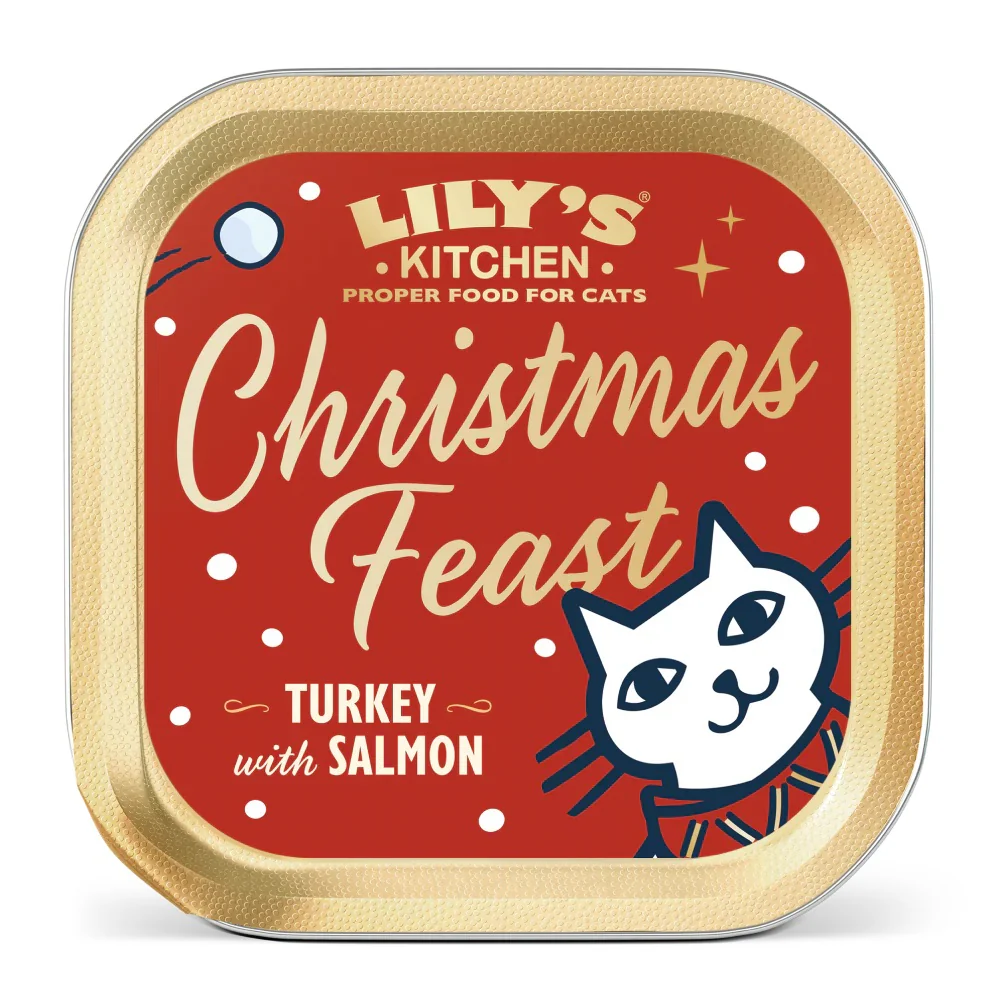 Lily's Kitchen Christmas Turkey & Salmon Pate for Cats 85g