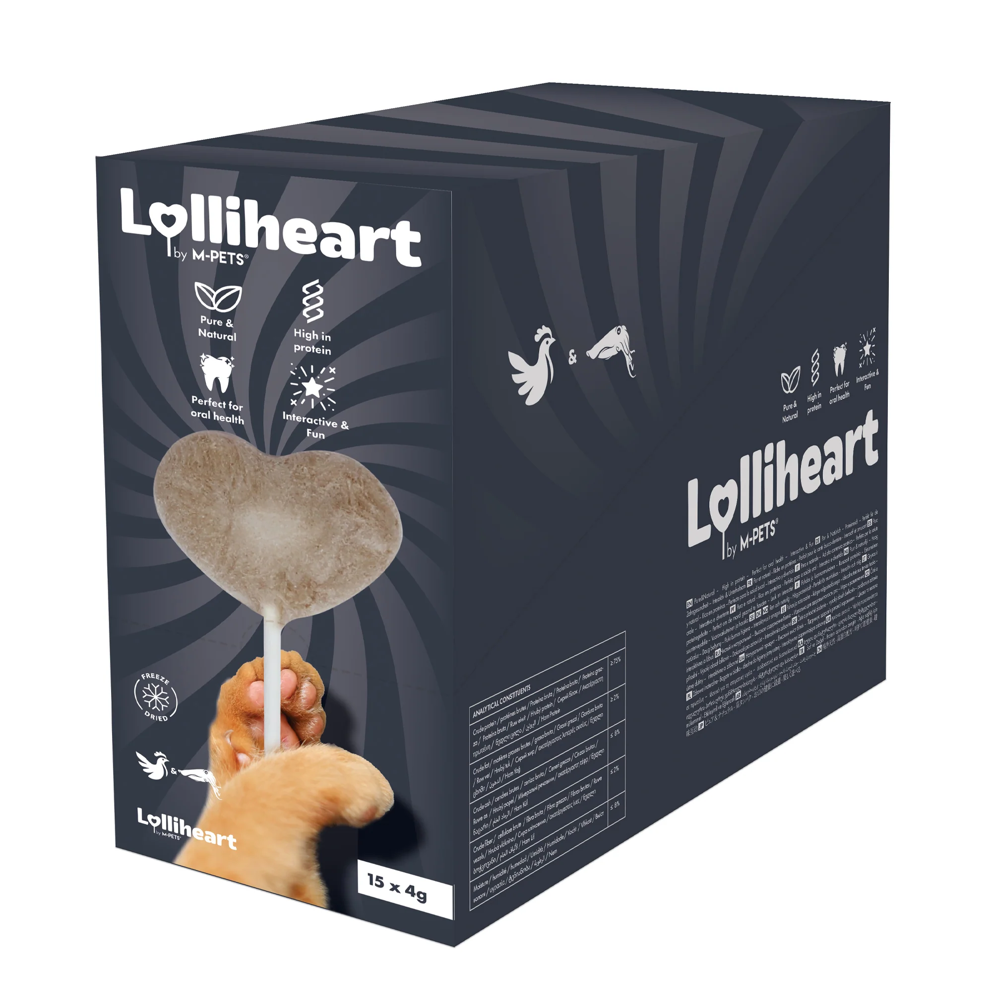 Lolliheart Cat Treat Chicken & Cuttle Fish 15pc  CDU - Image 4