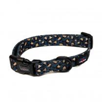 Long Paws - Funk the Dog Collar-Leopard Green & Gold Med