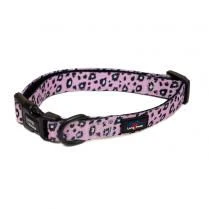 Long Paws - Funk the Dog Collar-Pink Leopard Small