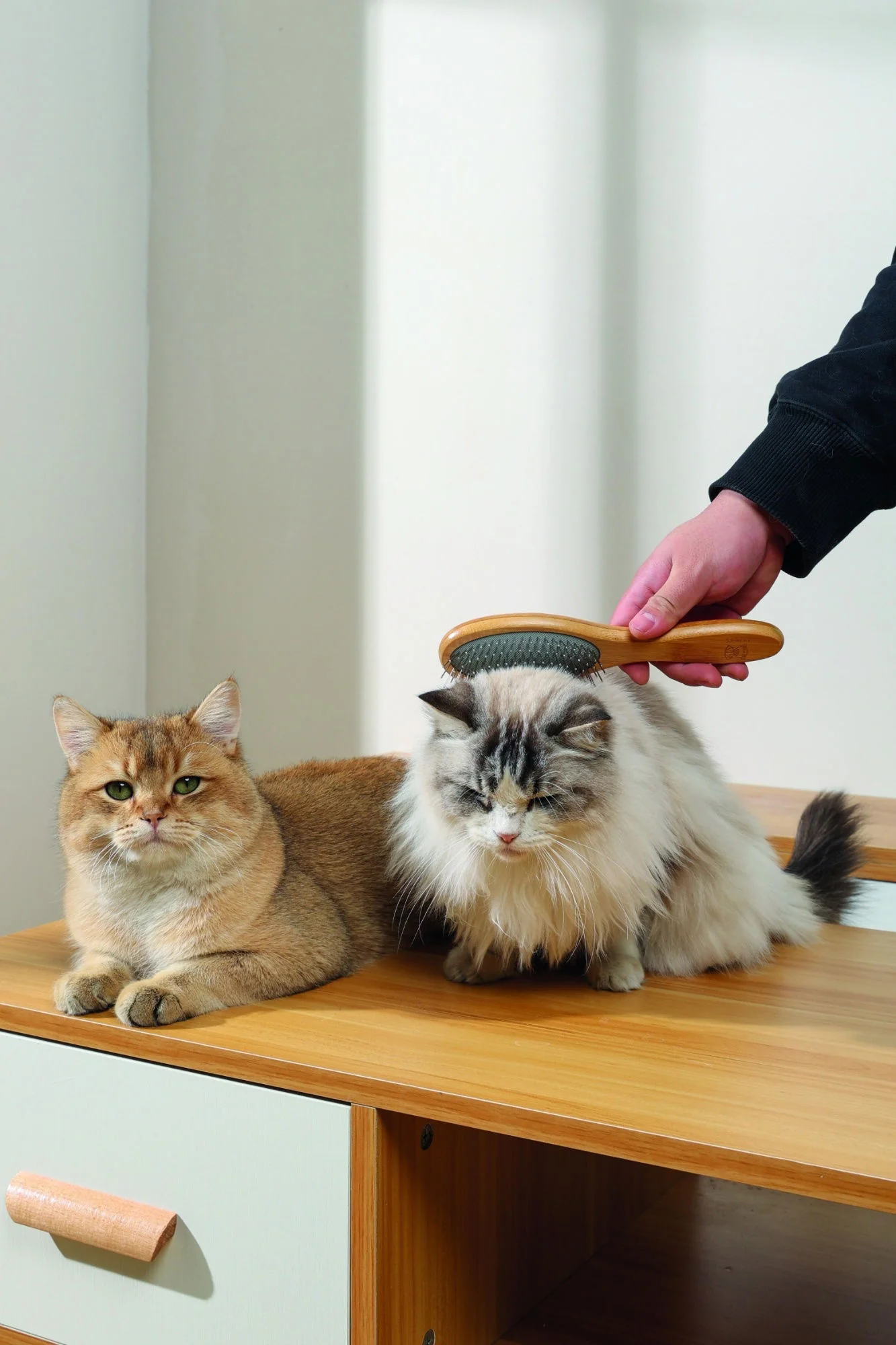 M-PETS Bamboo Ball Pin Brush - Image 3